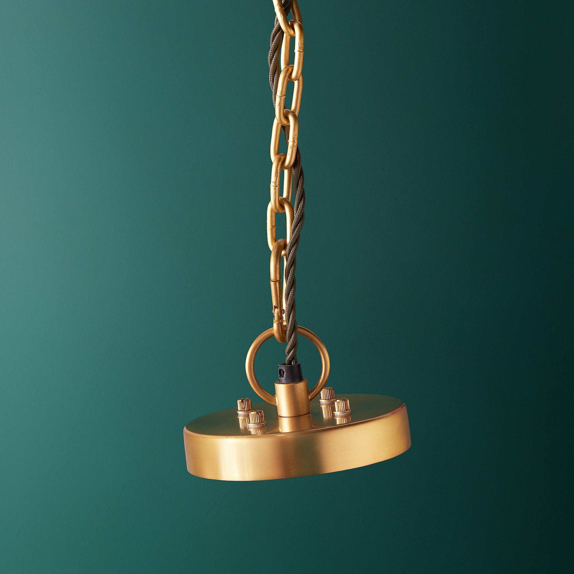 Four Tiered Conchita Chandelier in prismatic glass and brass - Image 9