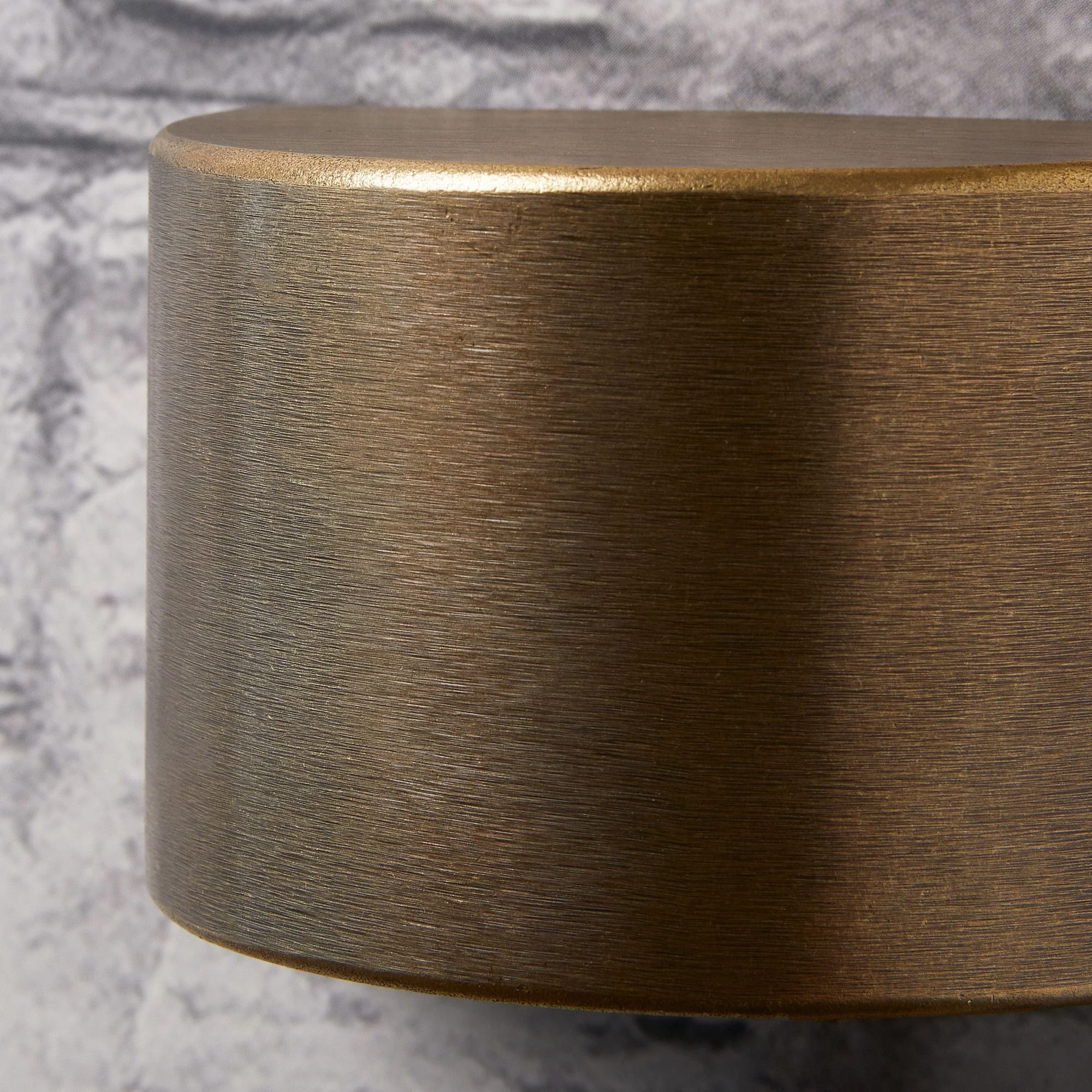 Fowey ip65 curved down light in aged brass - Image 5