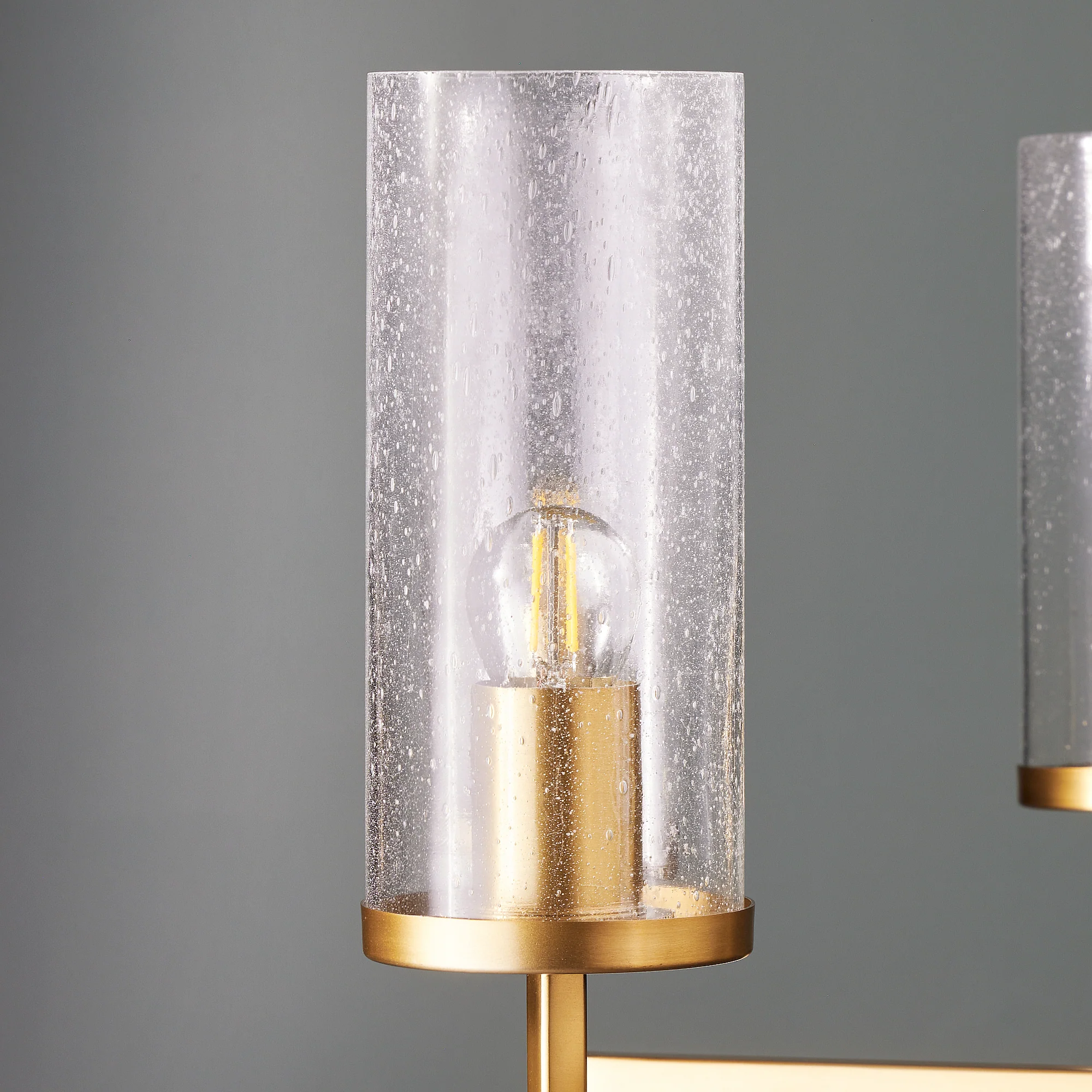 Frank chandelier in brass and glass - Image 3