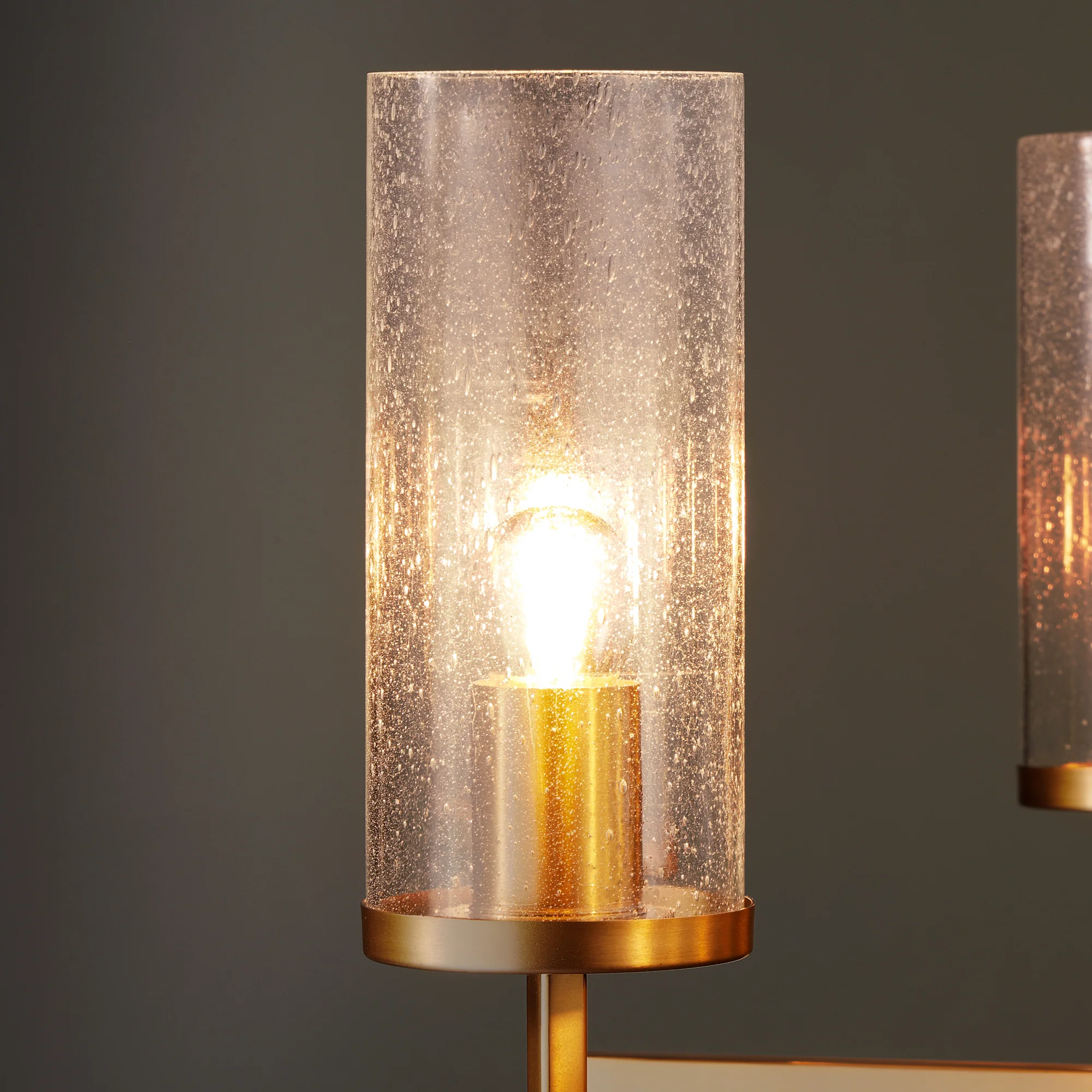 Frank chandelier in brass and glass - Image 4
