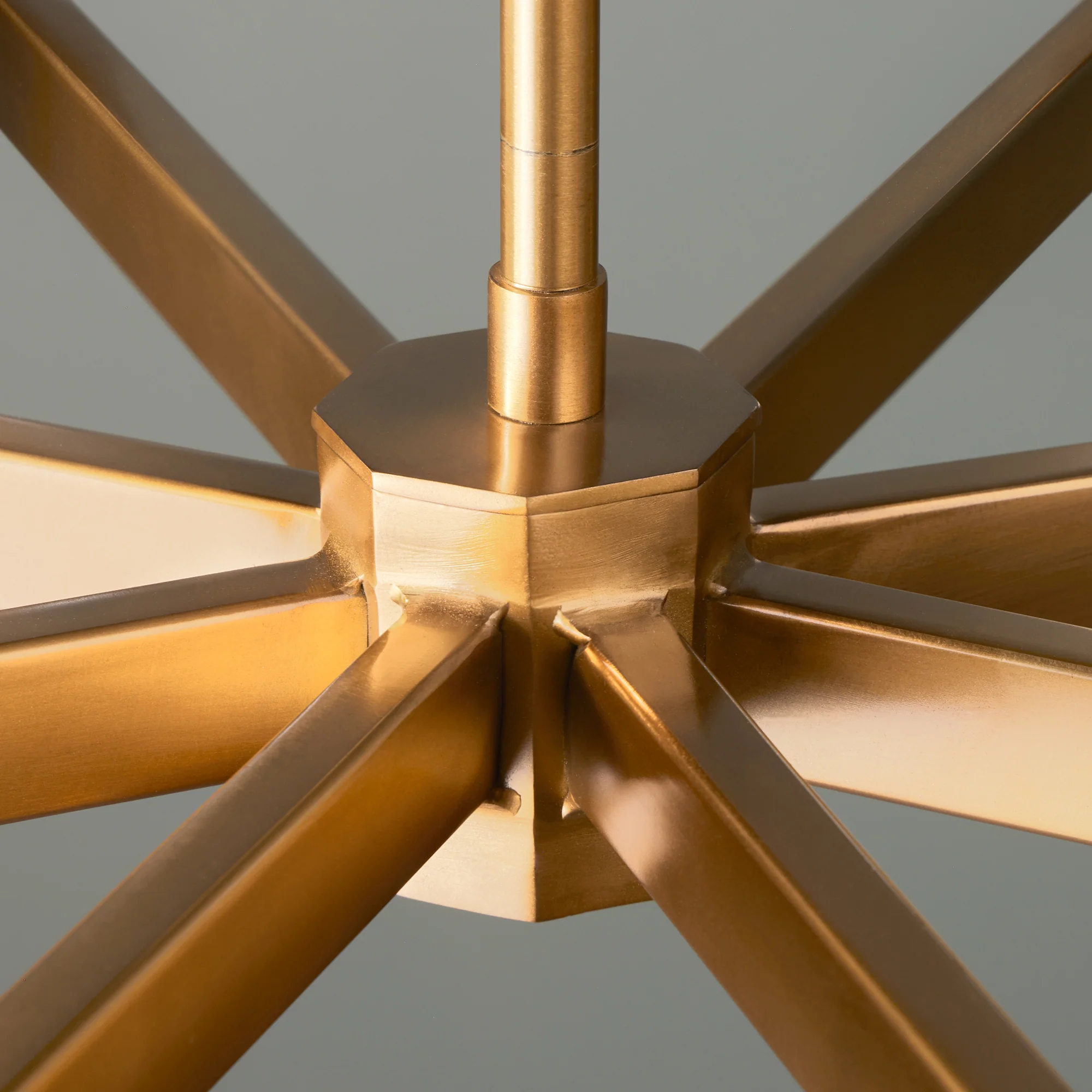 Frank chandelier in brass and glass - Image 5