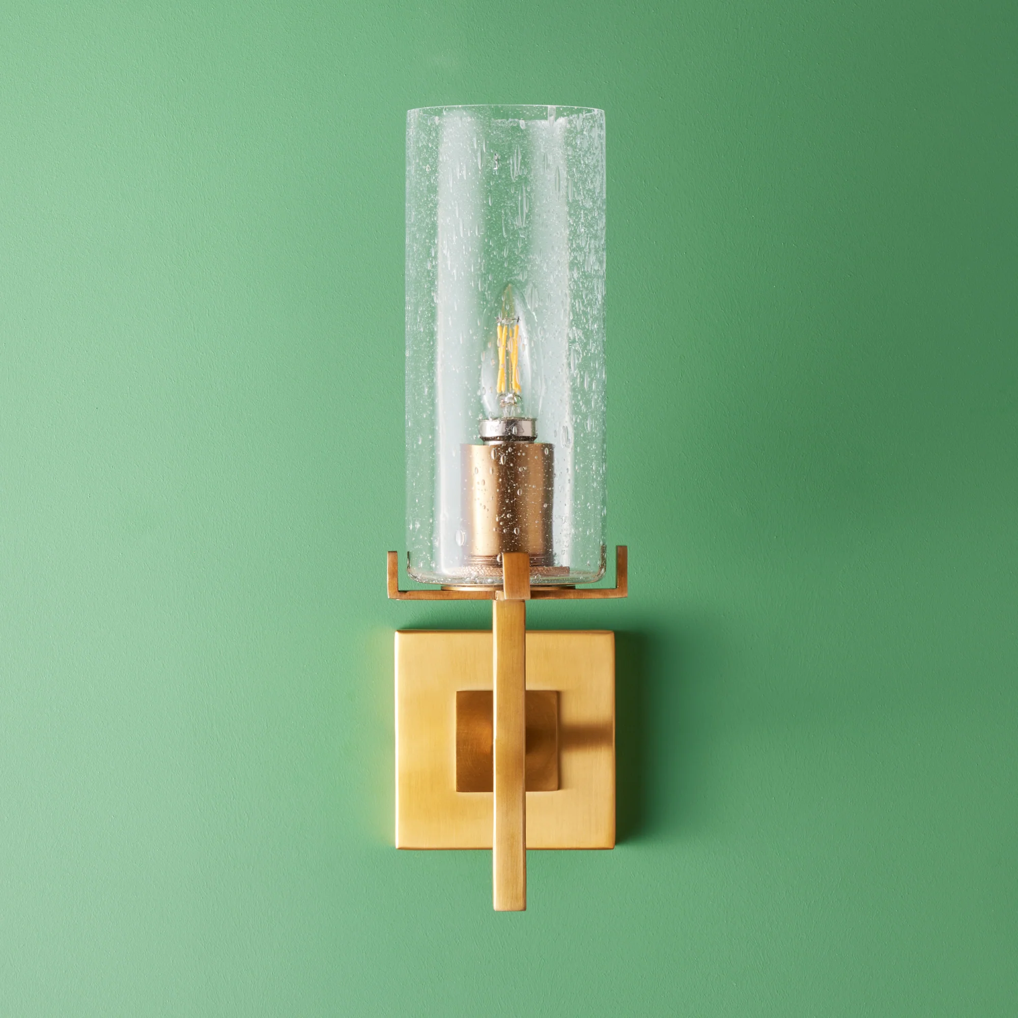 Frank wall light in brass and glass - Image 6