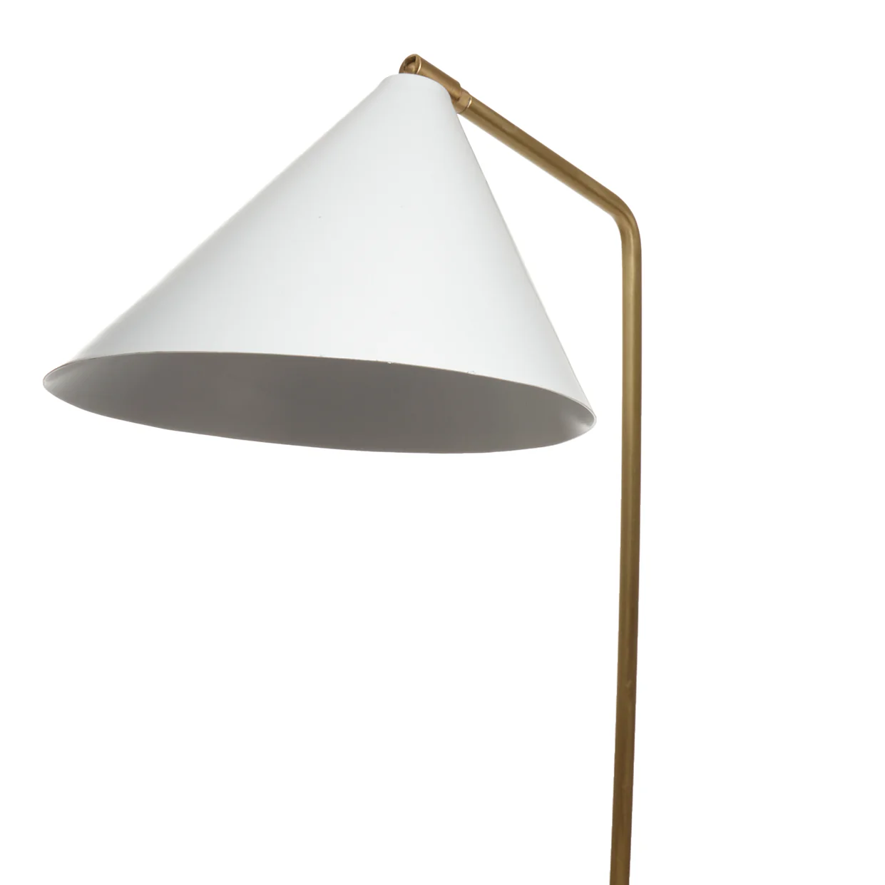 Galore floor lamp in brass with a white shade - Image 3