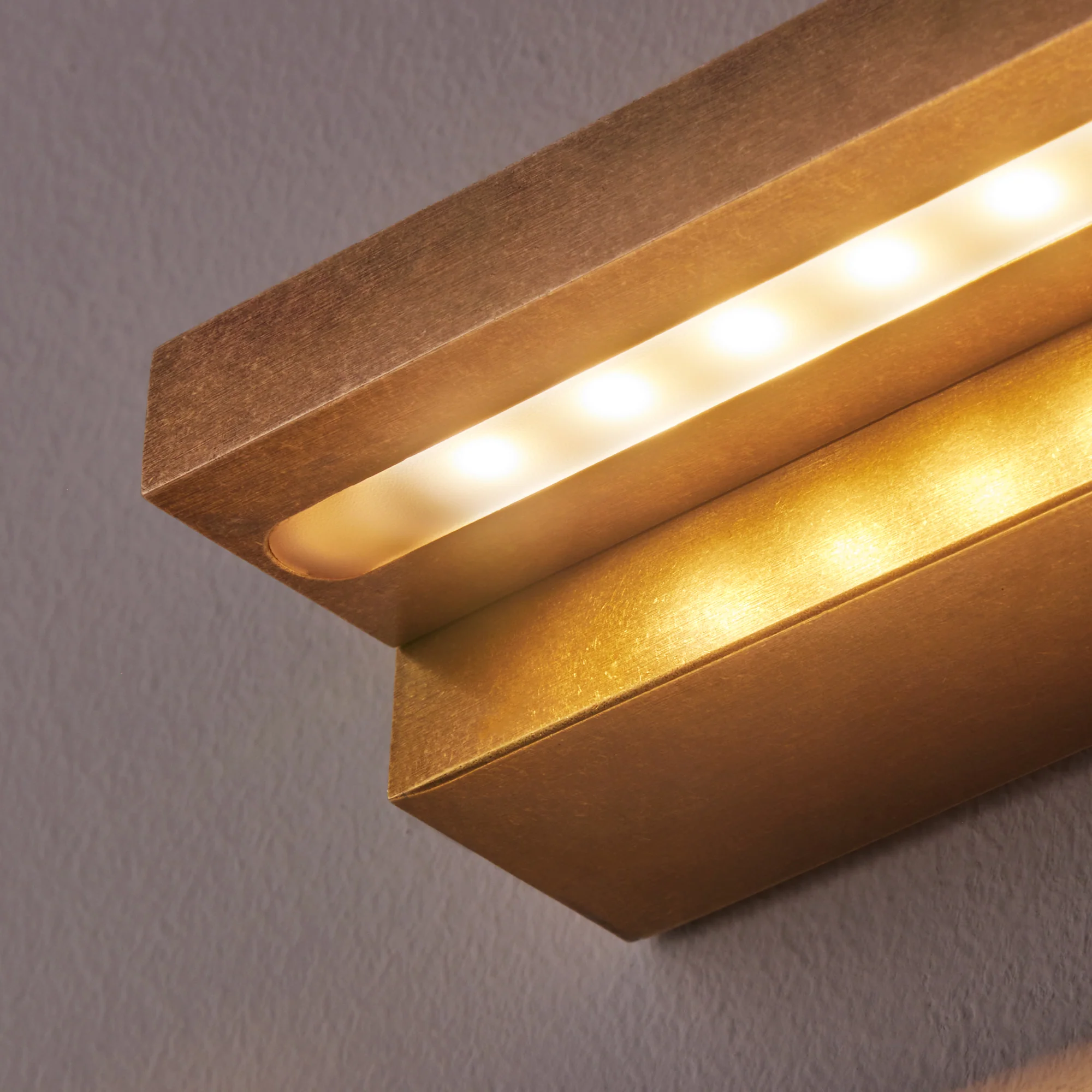 Gara IP54 down lighter in brass - Image 8