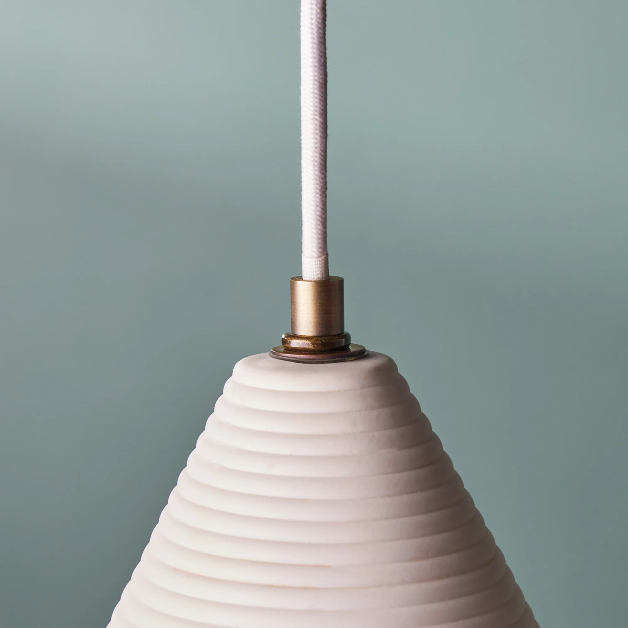 Gleam porcelain pendant in white - Image 5