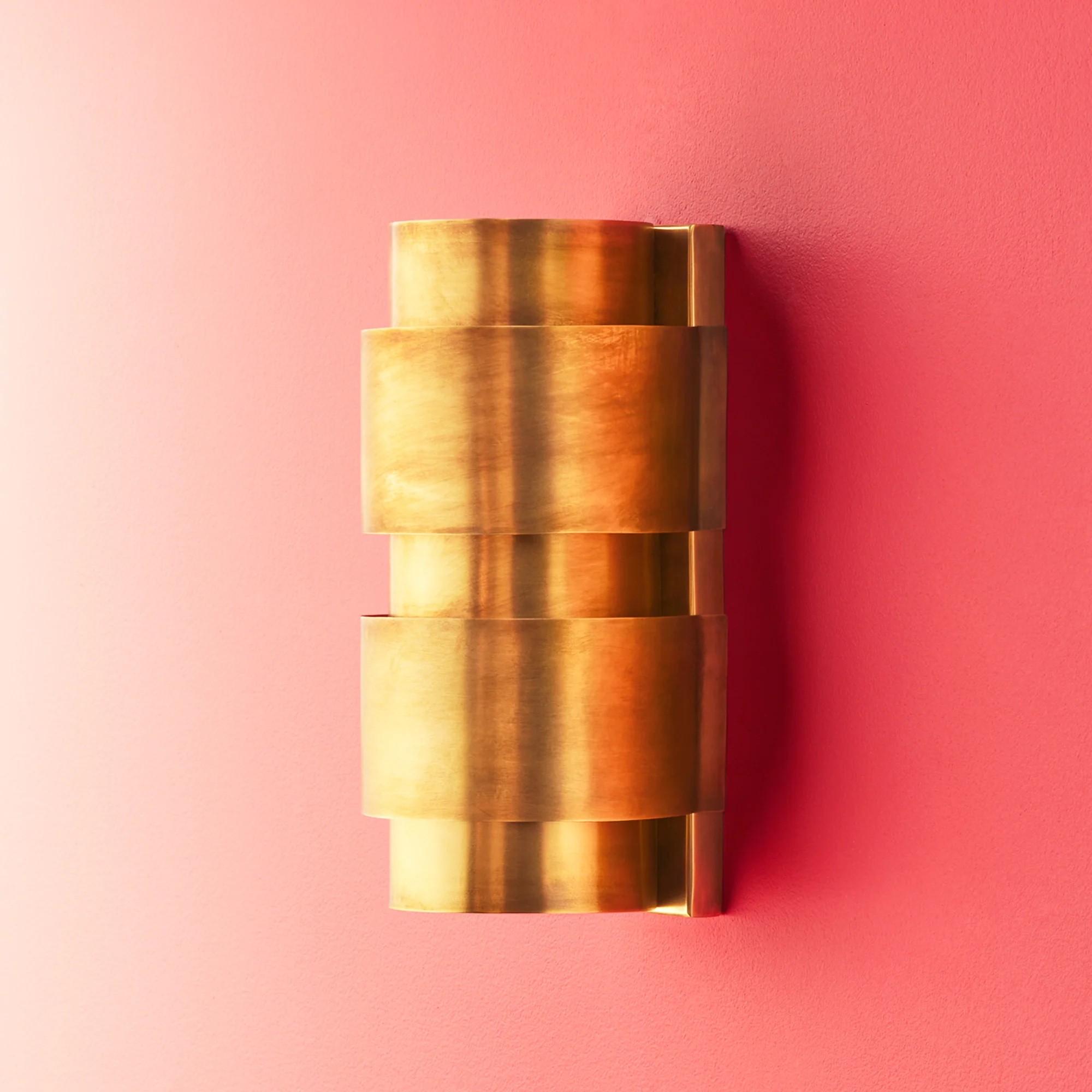 Goodman wall light in antique brass finish