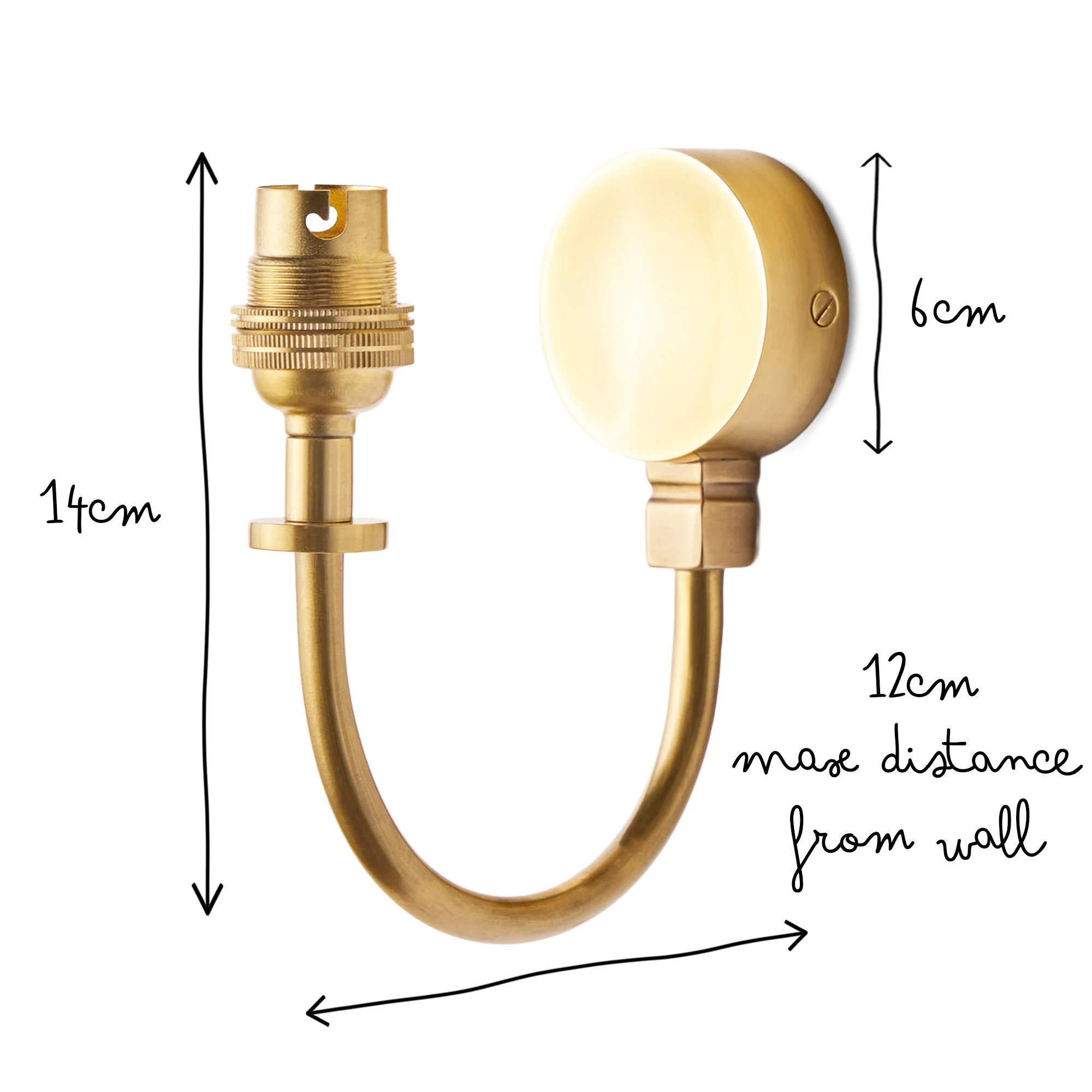 Gramma wall fitting in antiqued brass - Image 7