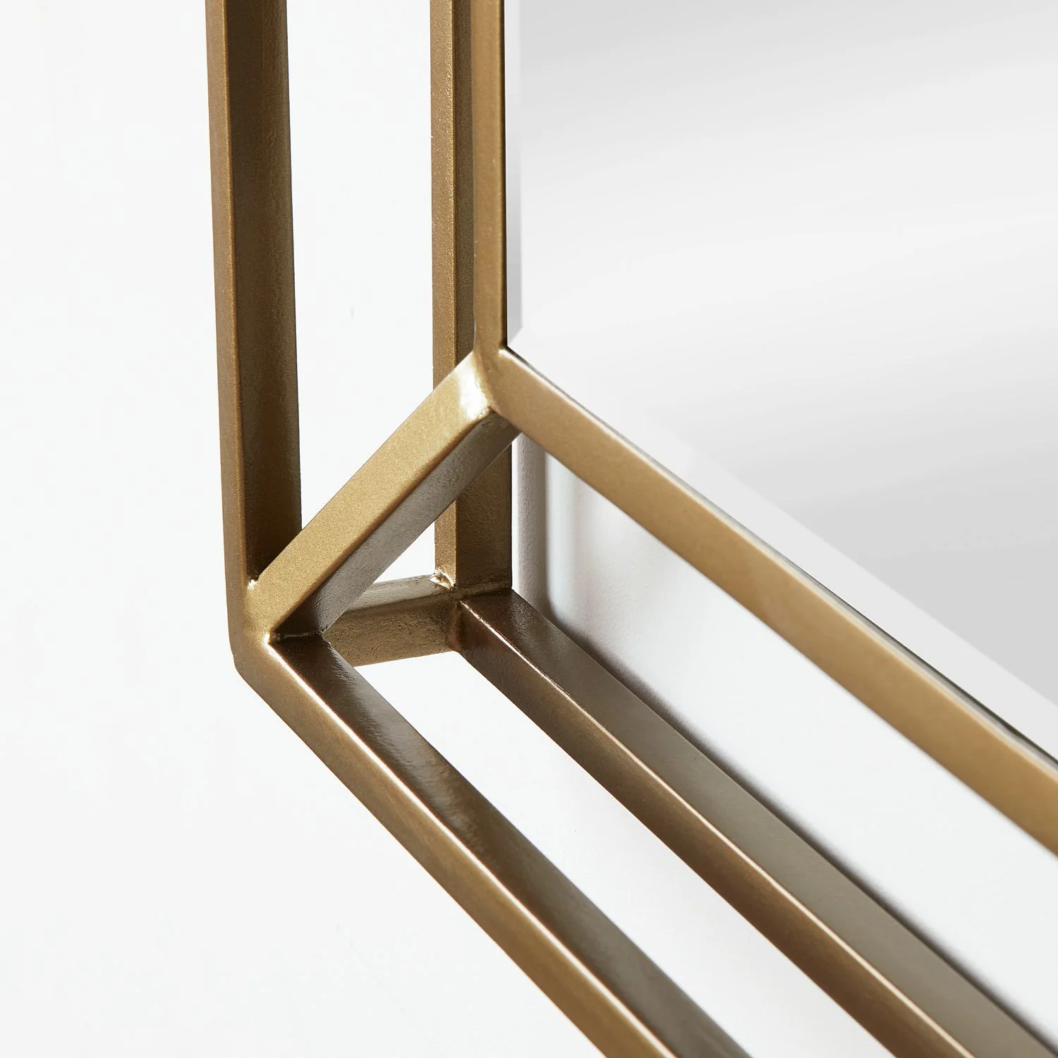 Grenada Mirror in an antiqued brass finish. - Image 5