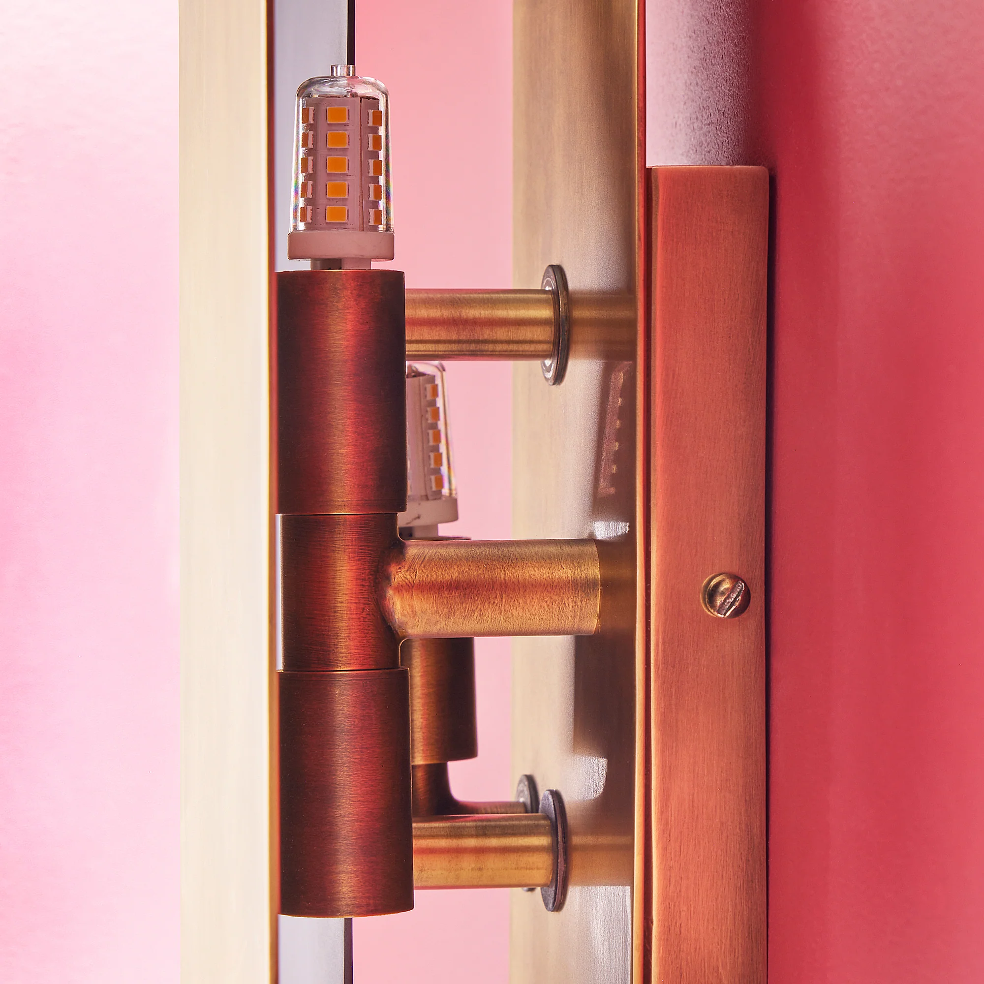 Gustav wall light in aged brass and bronze finish - Image 10