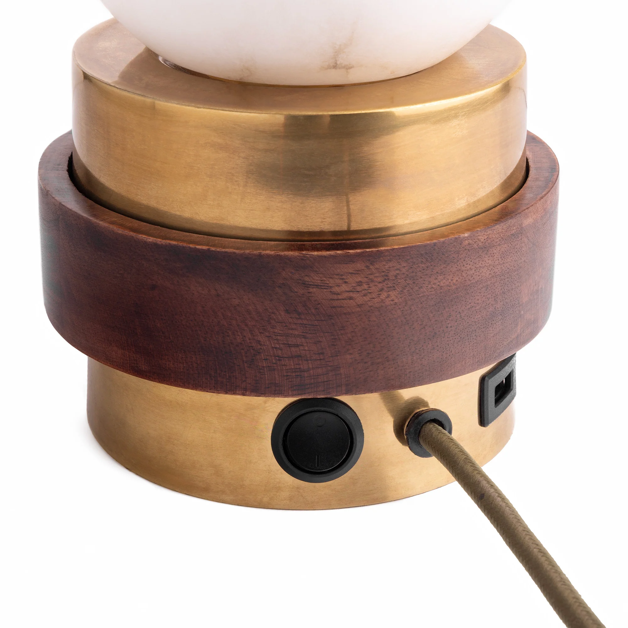 Halston table lamp in wood - Image 5