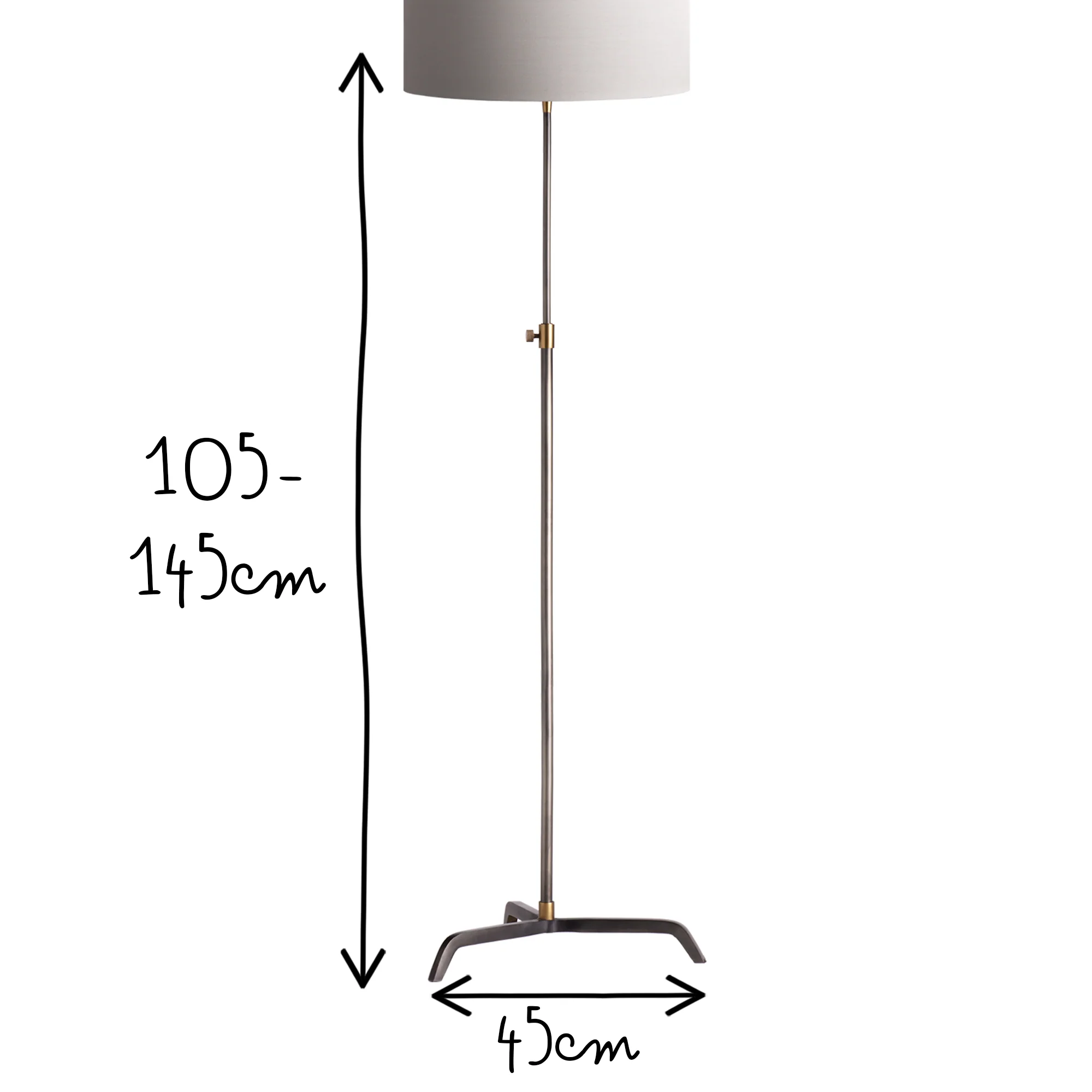 Han floor lamp in bronze and brass - Image 9