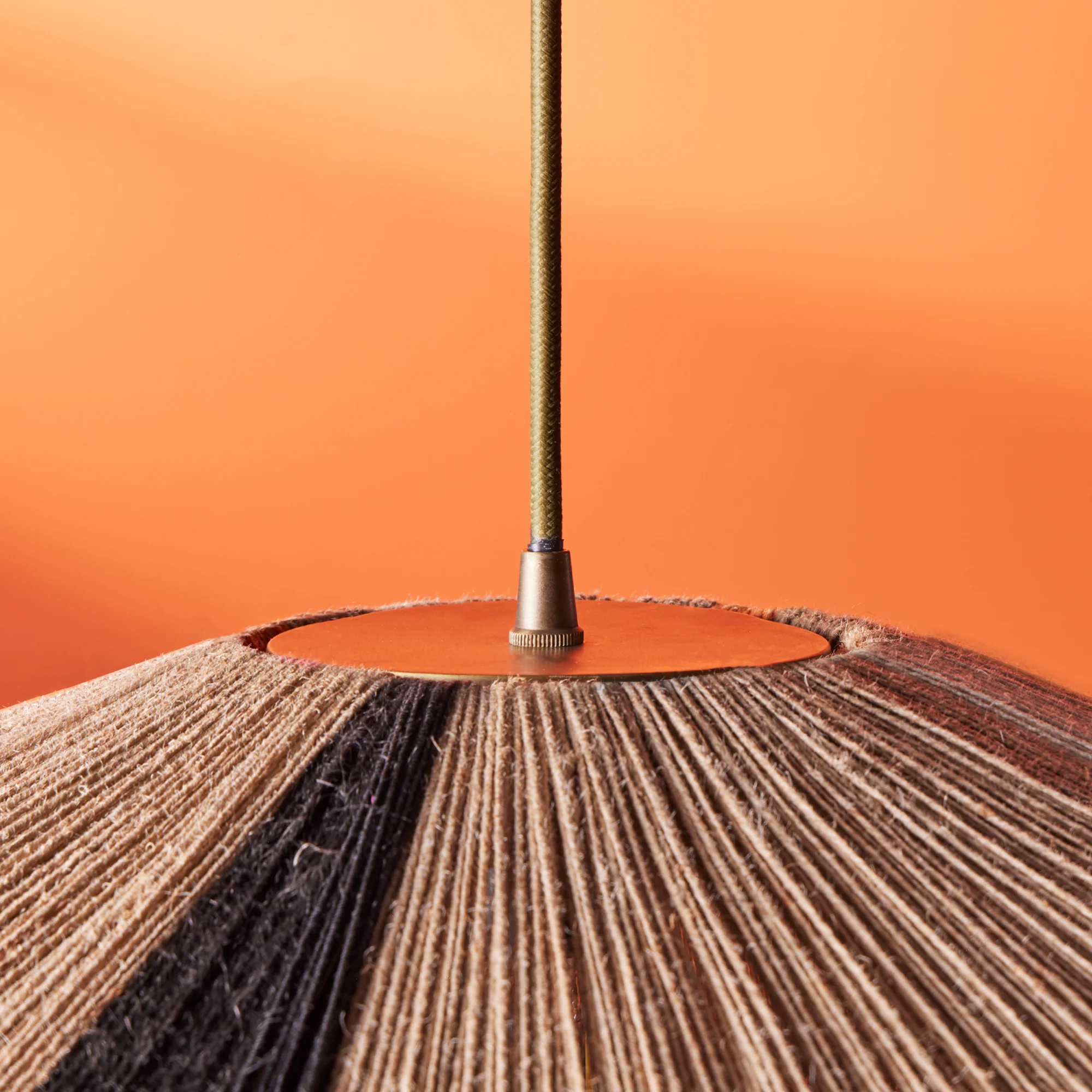 Harlequin pendant in natural, black and white - Image 5