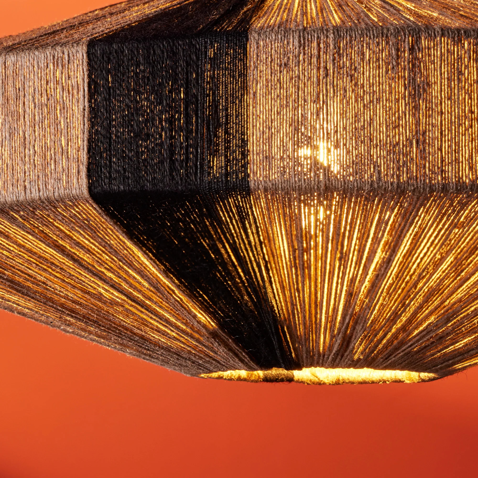 Harlequin pendant in natural, black and white - Image 7