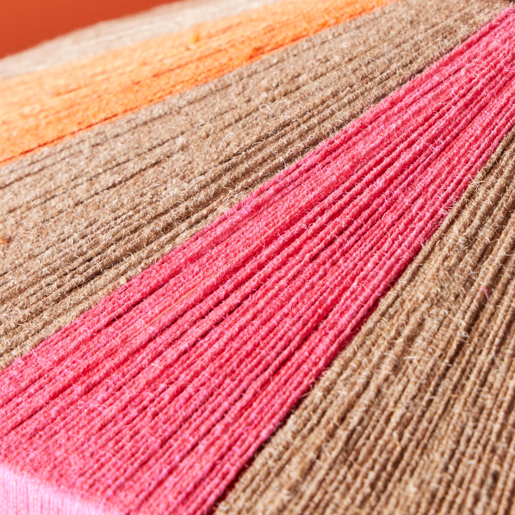 Harlequin pendant in natural, black, pink and orange - Image 8