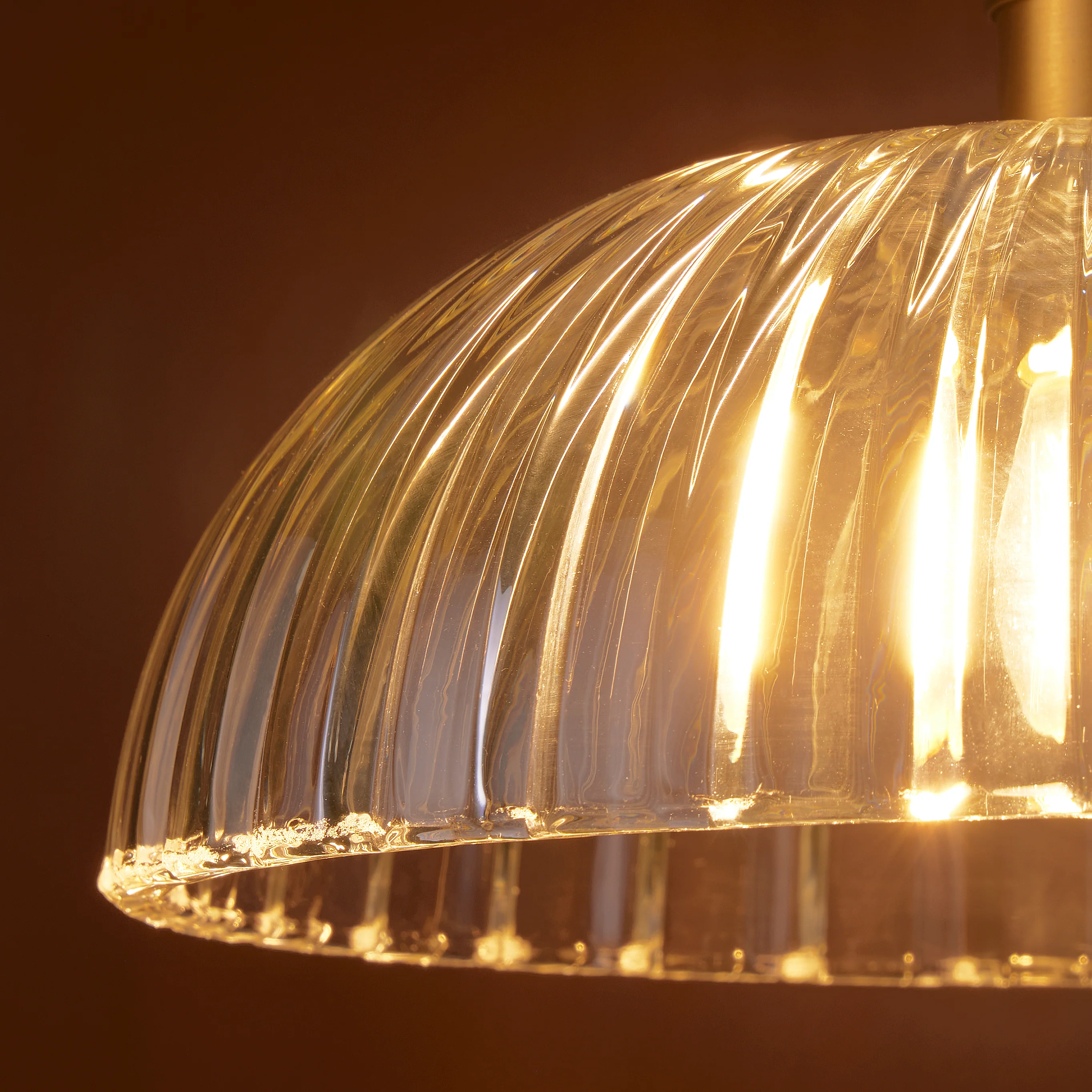 Hartley pendant in clear glass - Image 4