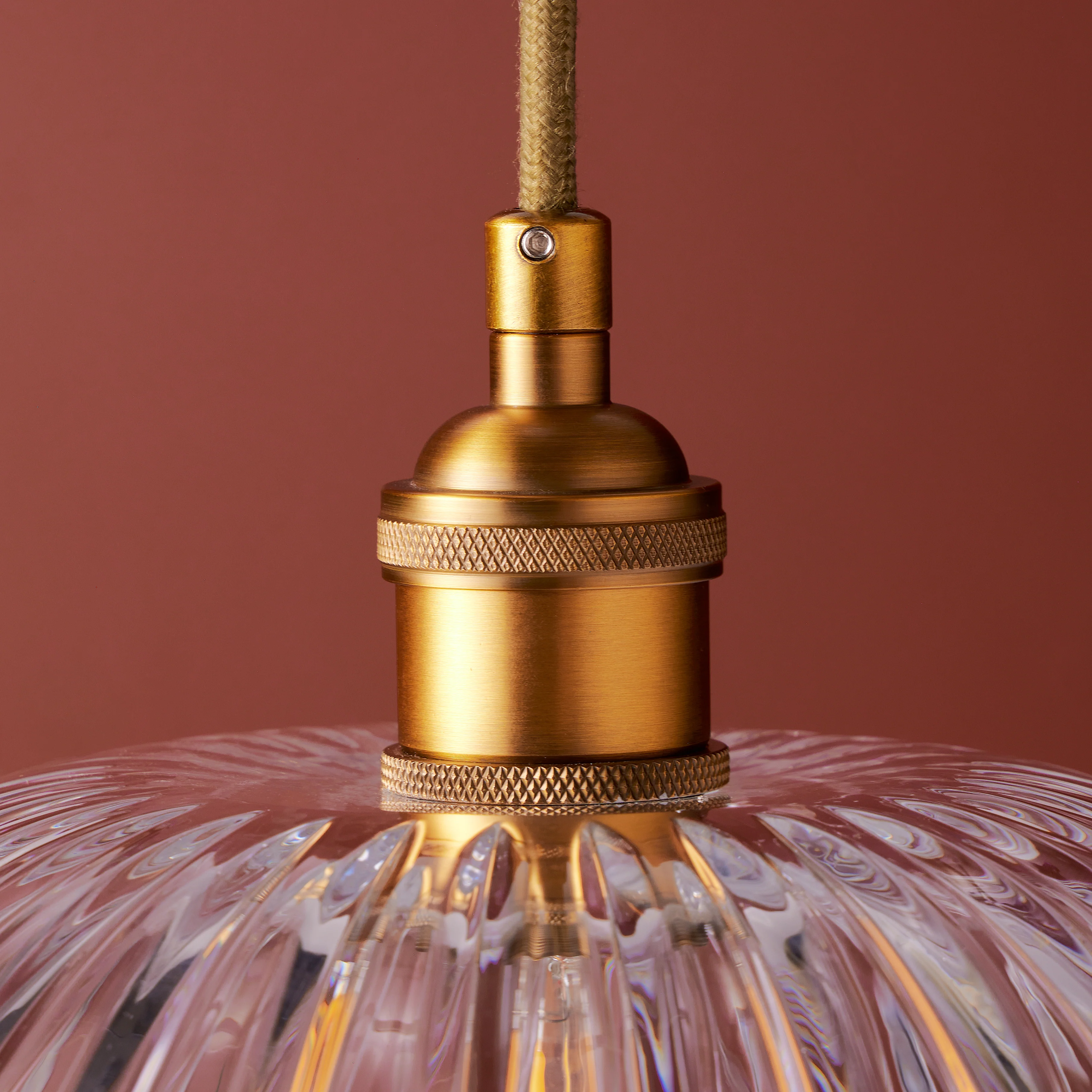 Hartley pendant in clear glass - Image 5