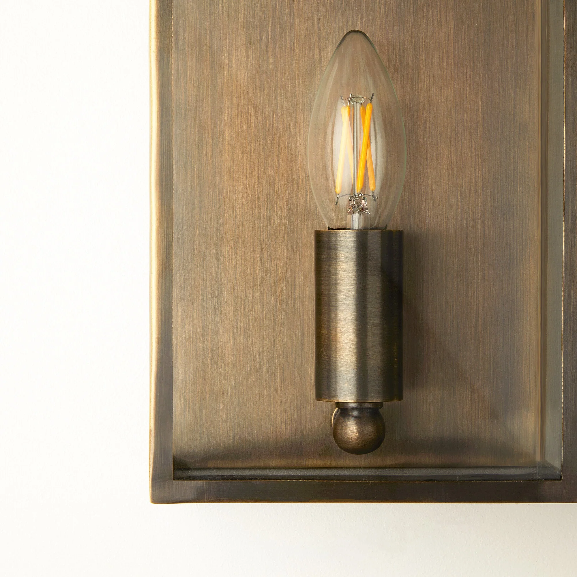 Hastings exterior IP44 wall light in bronze - Image 7