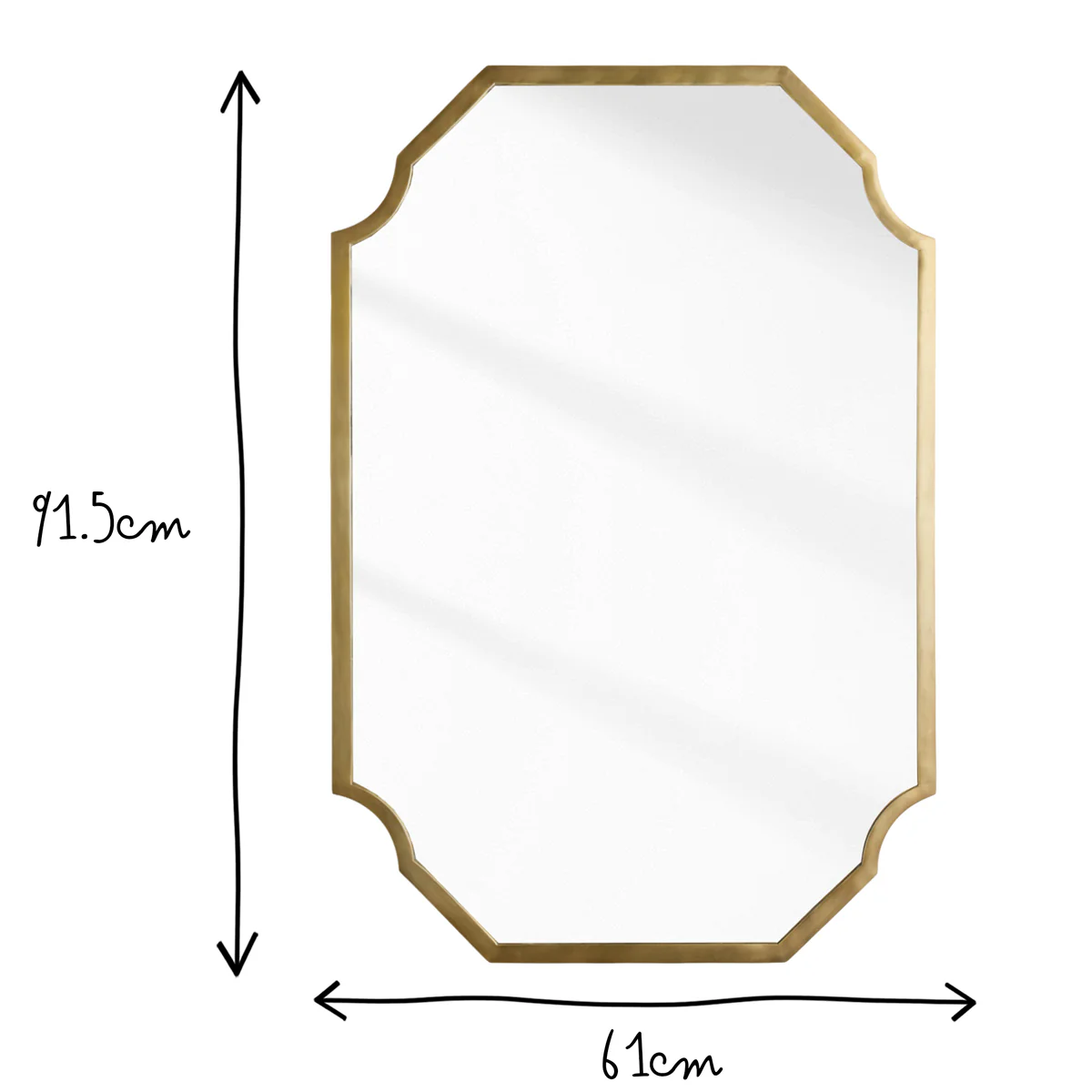 Herald Mirror in Brass - Image 8