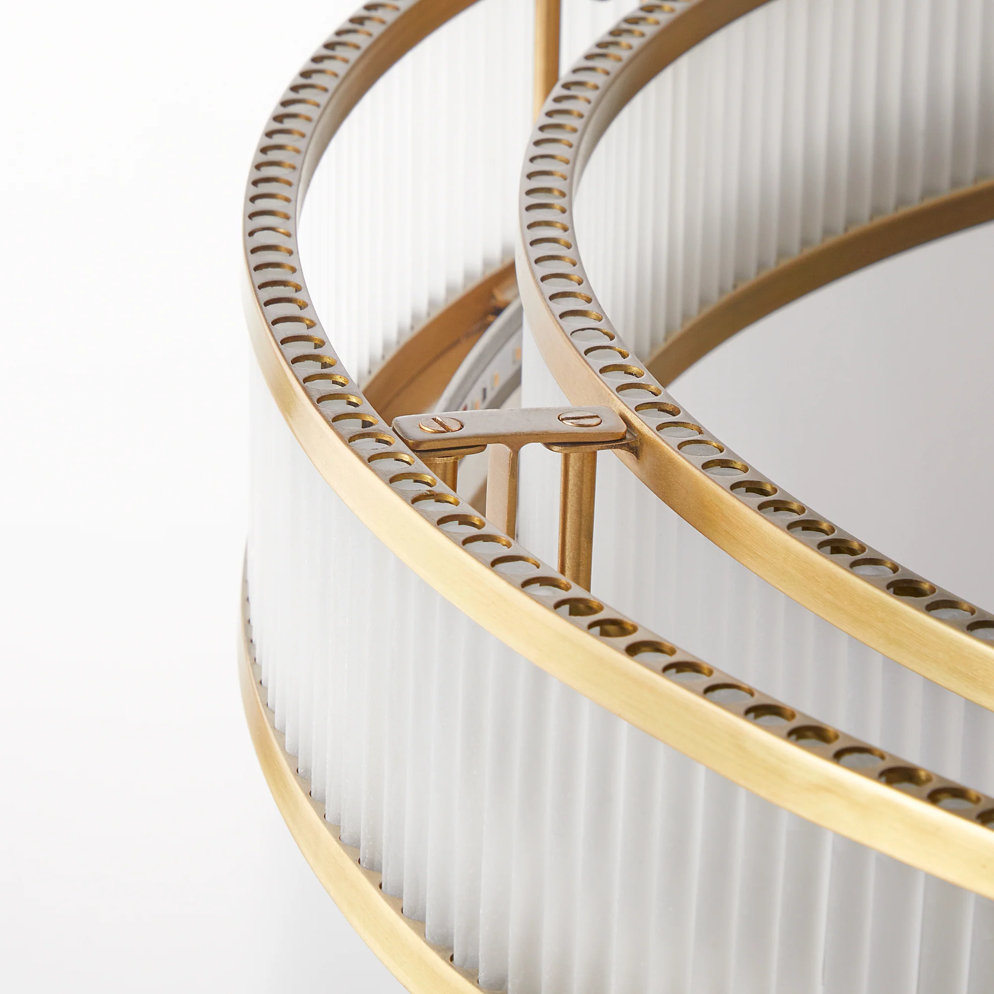 Hestia Chandelier in brass with glass rods - Image 3