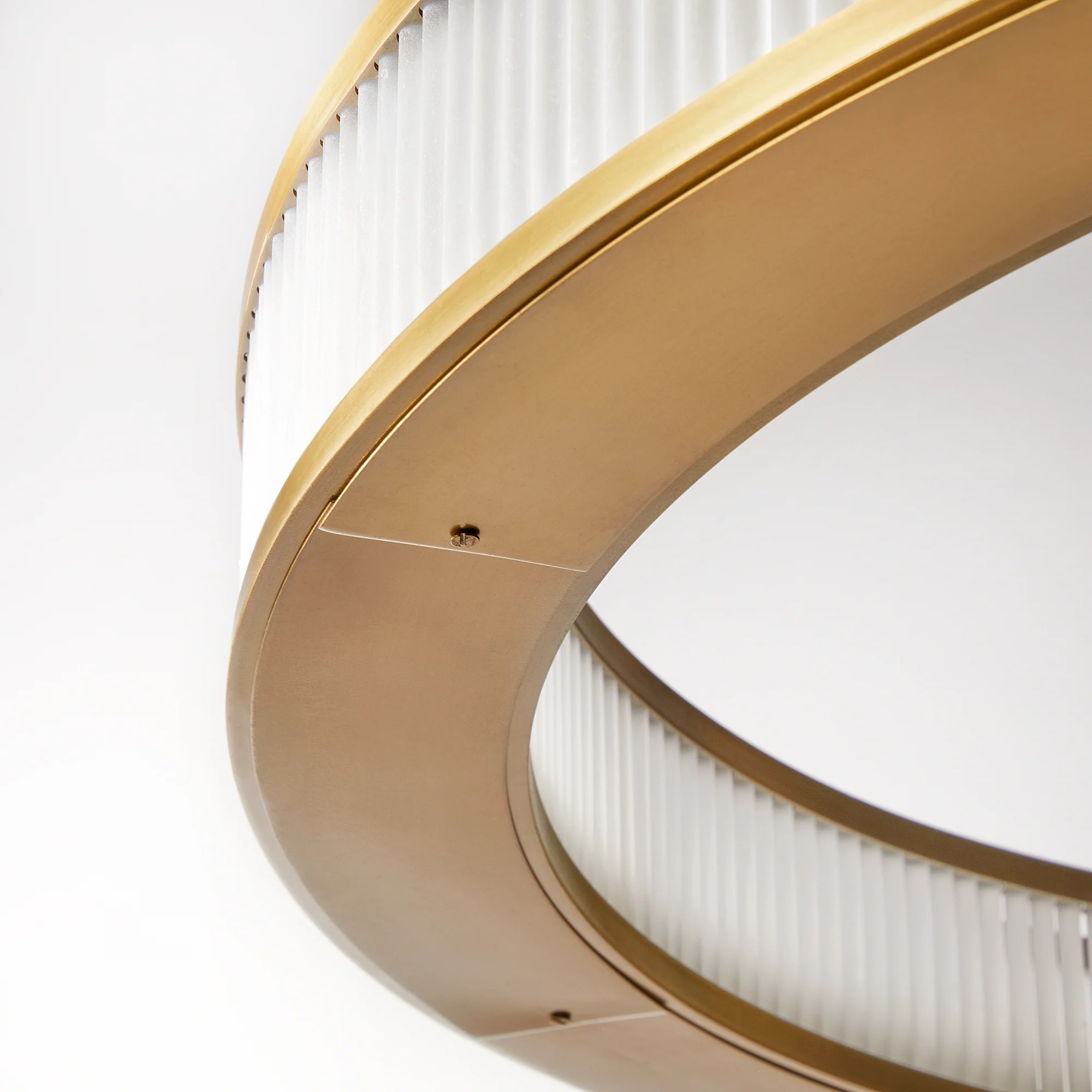 Hestia Chandelier in brass with glass rods - Image 6