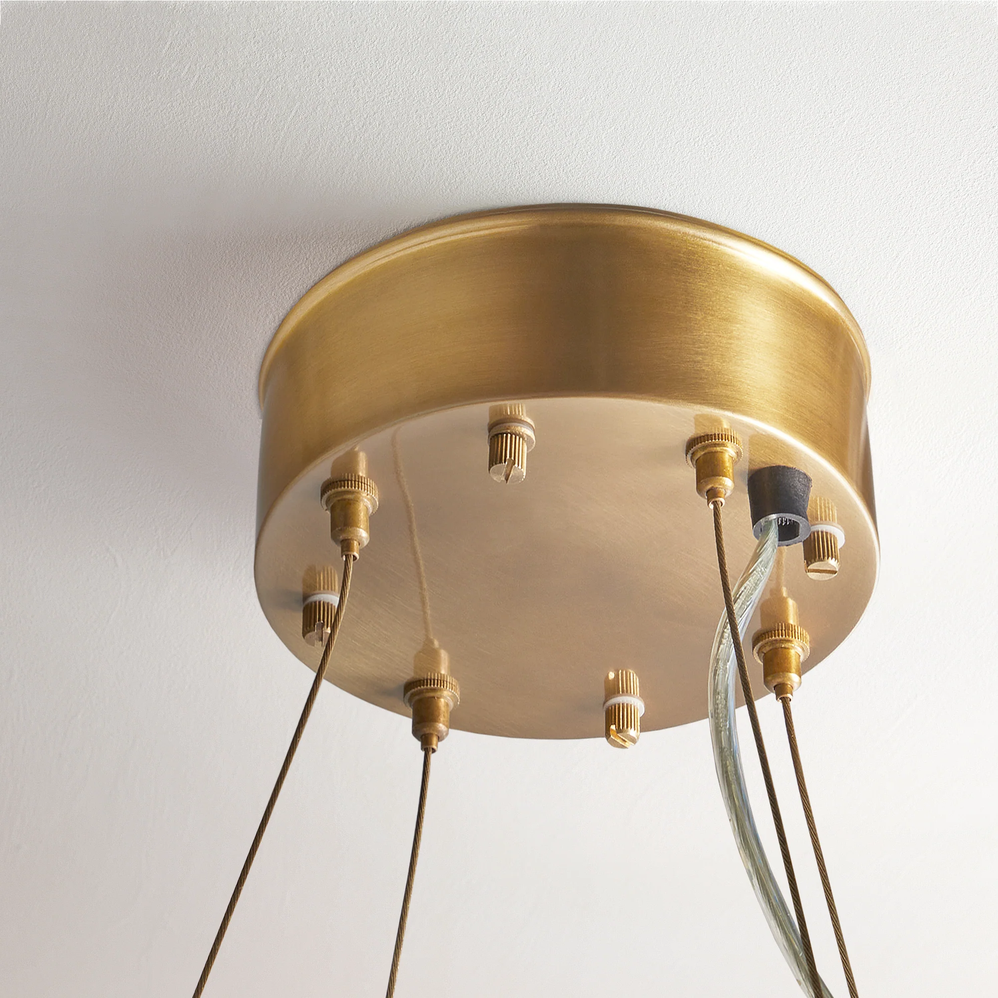 Hestia Chandelier in brass with glass rods - Image 9