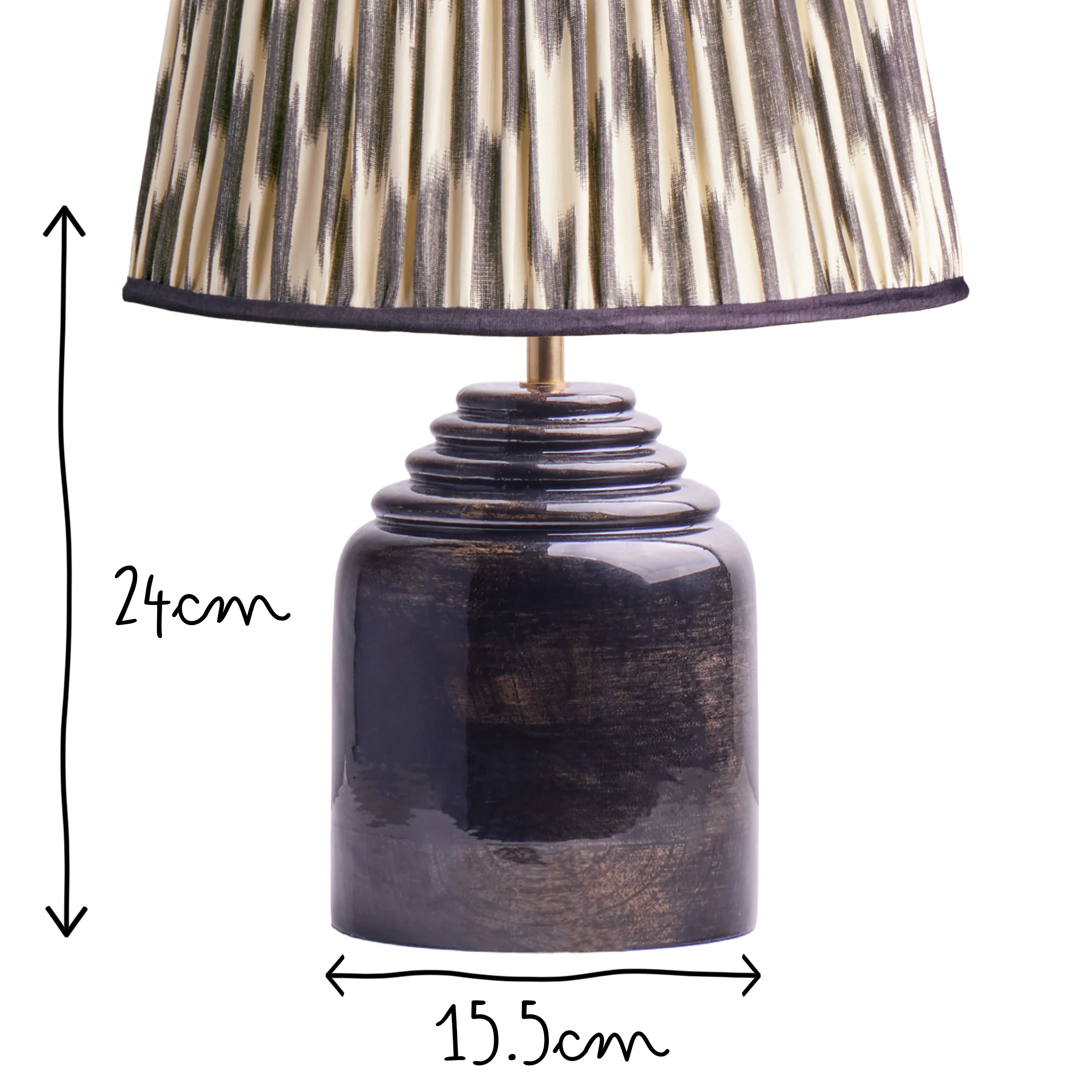 Hive rechargeable table lamp in brown gloss - Image 12