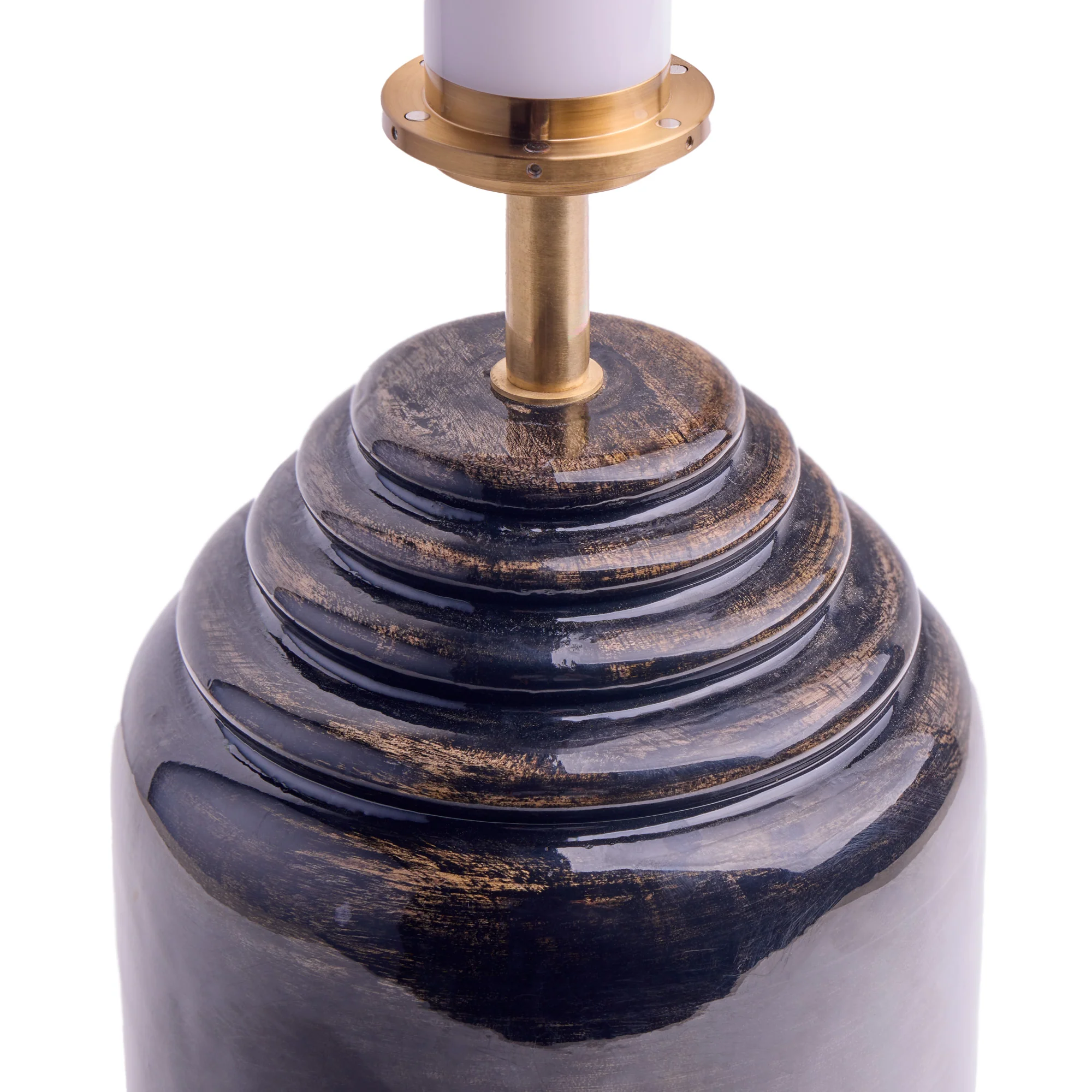 Hive rechargeable table lamp in brown gloss - Image 5
