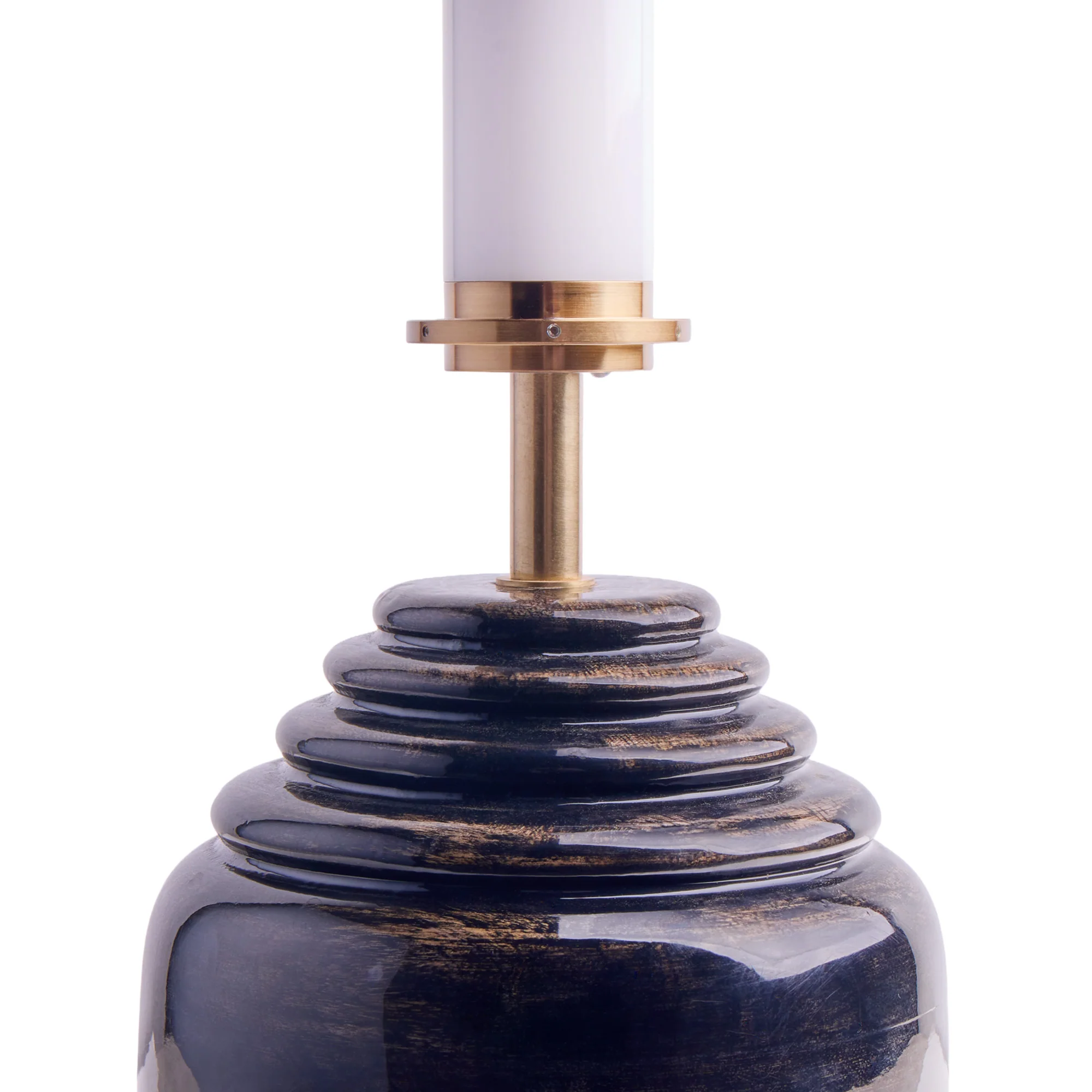 Hive rechargeable table lamp in brown gloss - Image 9
