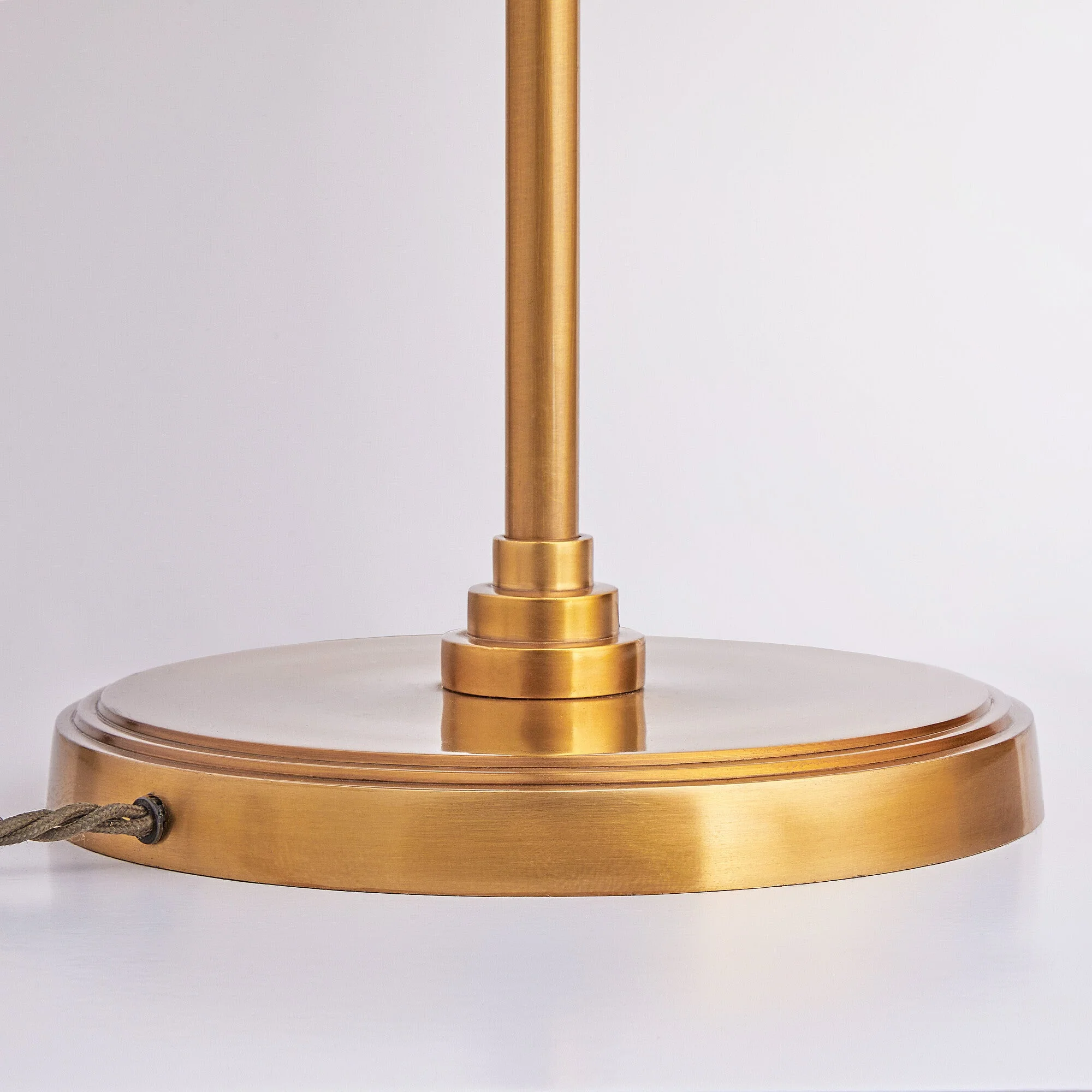 Hopper standing lamp in antiqued brass - Image 10