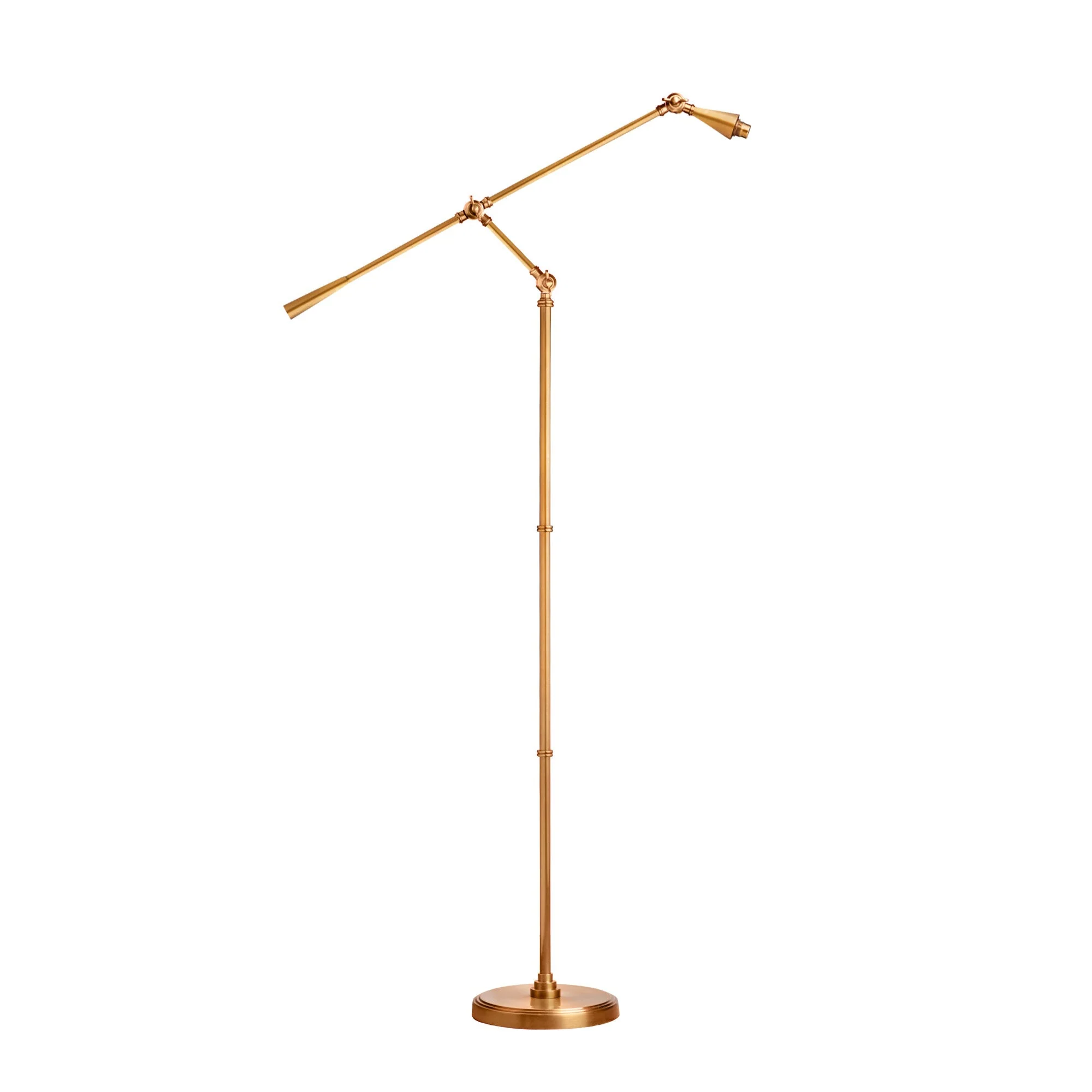 Hopper standing lamp in antiqued brass - Image 12