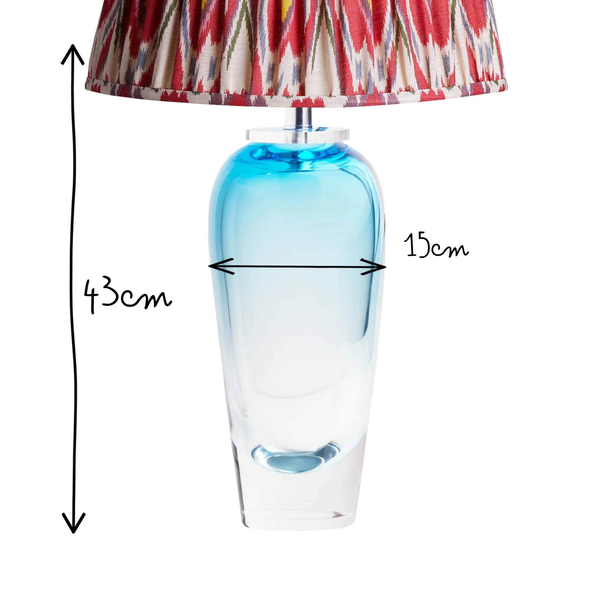 Horatio table lamp in blue - Image 8
