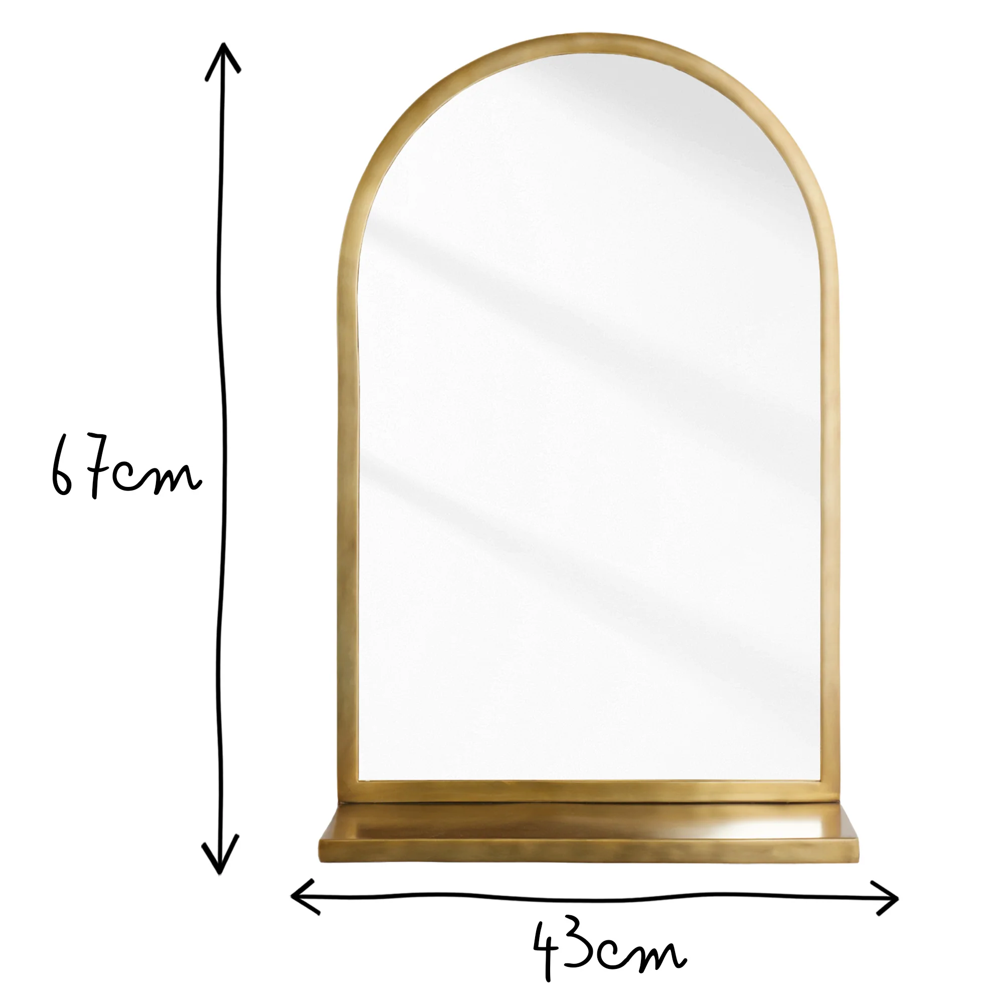 Hugo Mirror in Brass - Image 8