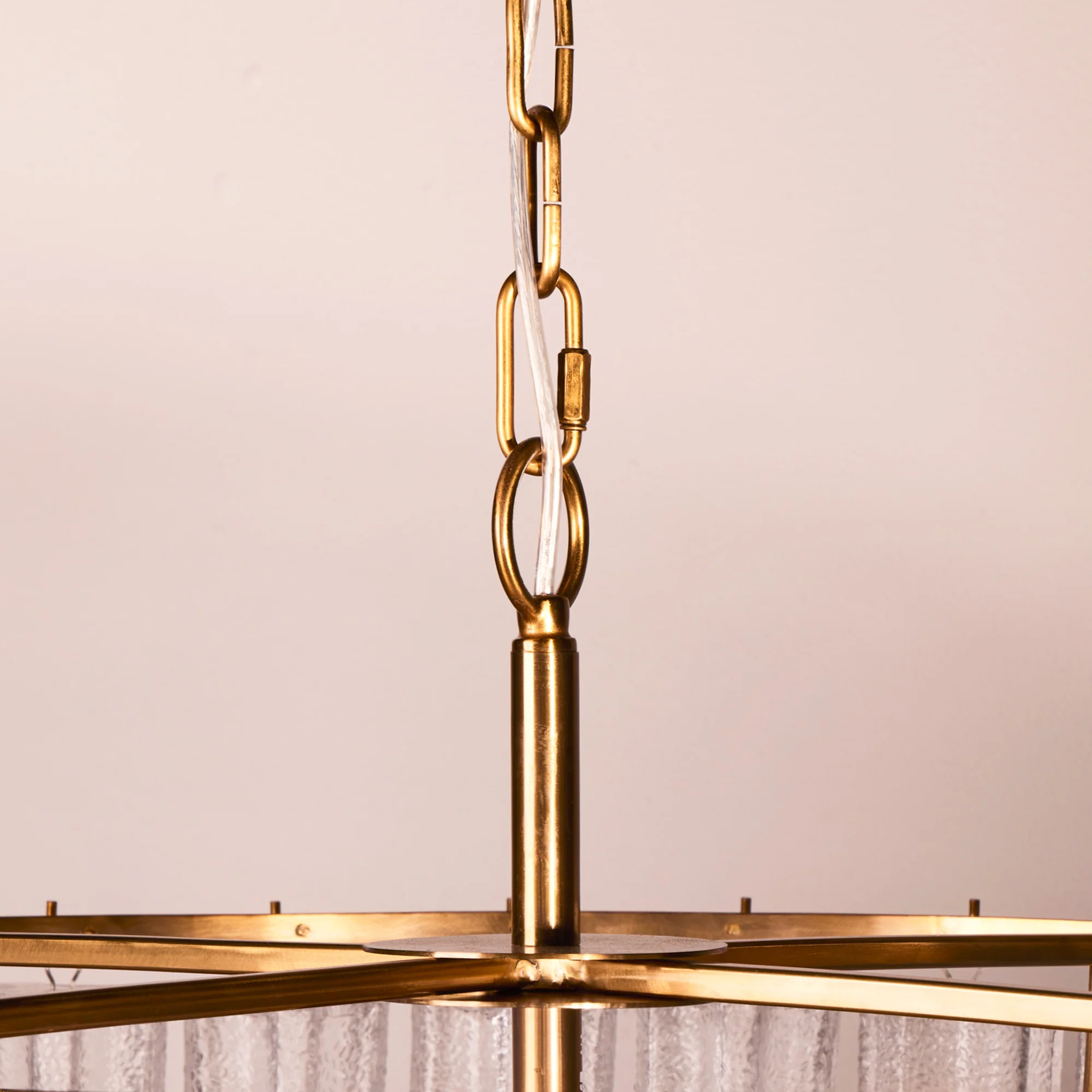 Huston chandelier in frosted glass - Image 5