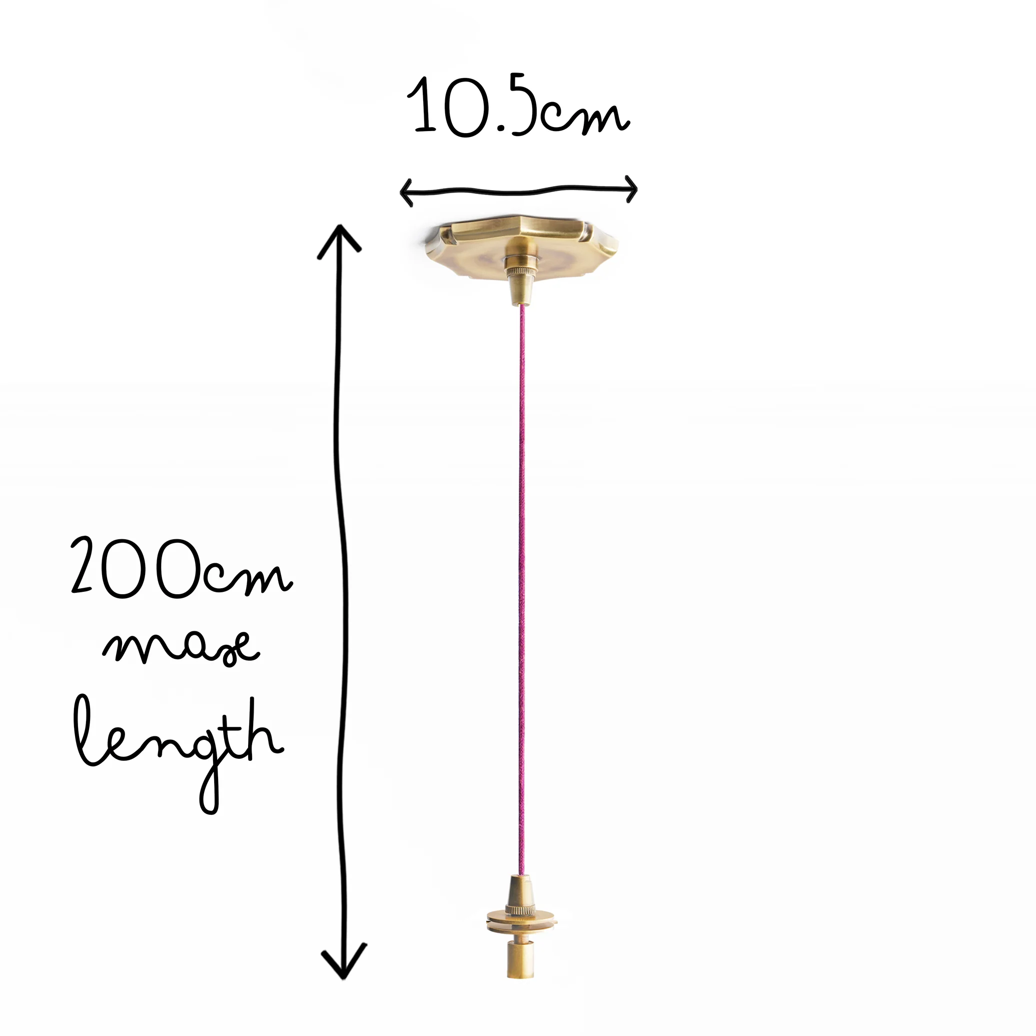 Insignia rechargeable pendant kit in antique brass - Image 9