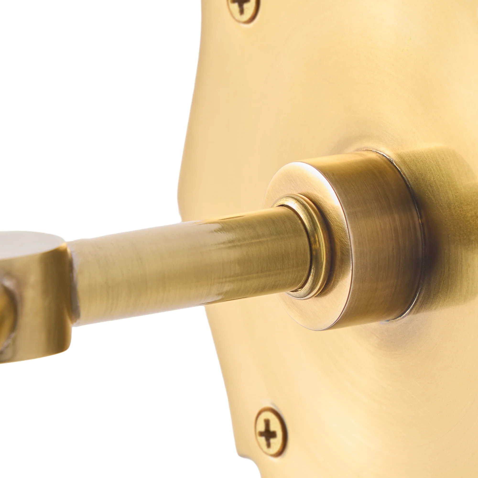 double insignia wall fitting in antique brass - Image 8