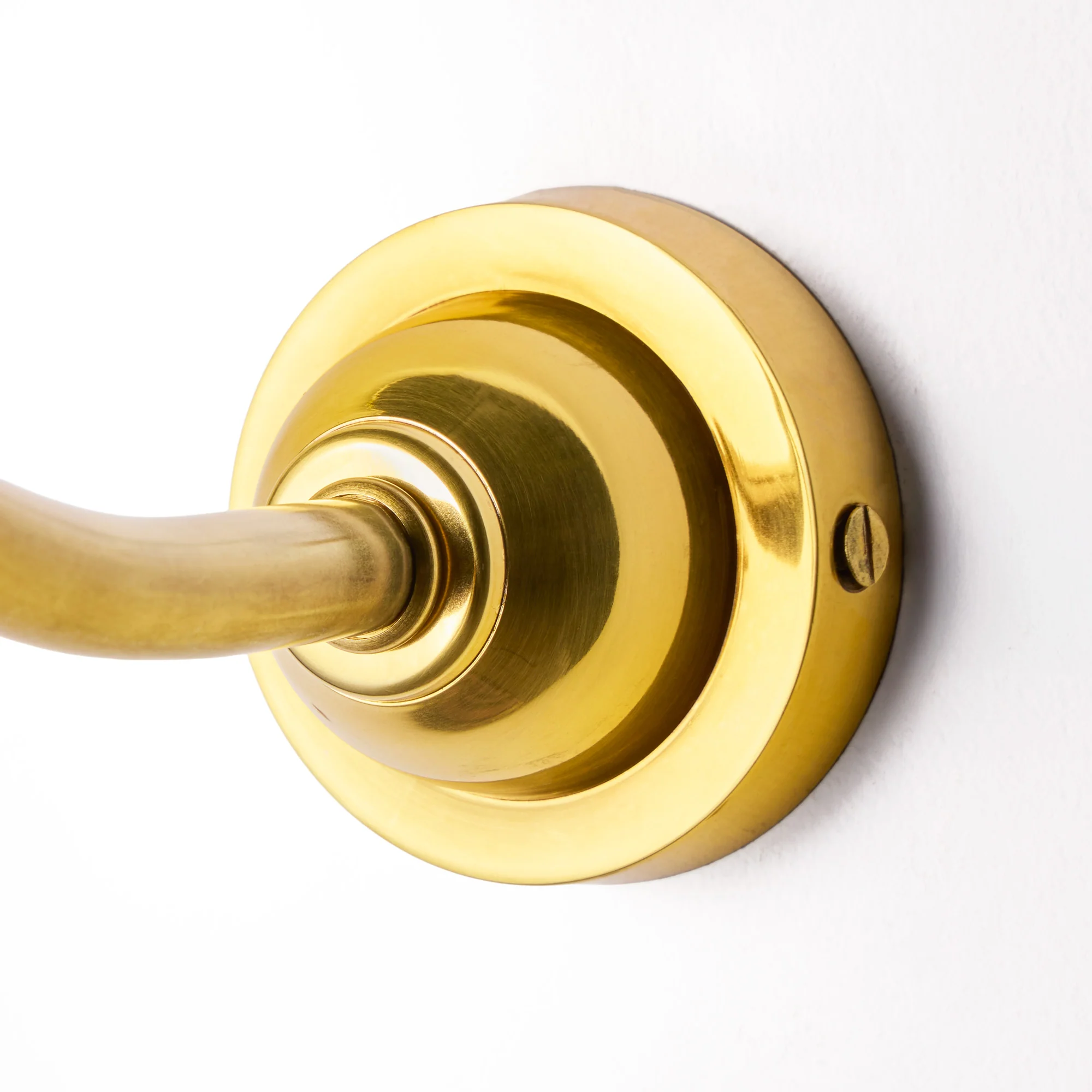 IP44 Swan neck wall fitting in antique brass - Image 5