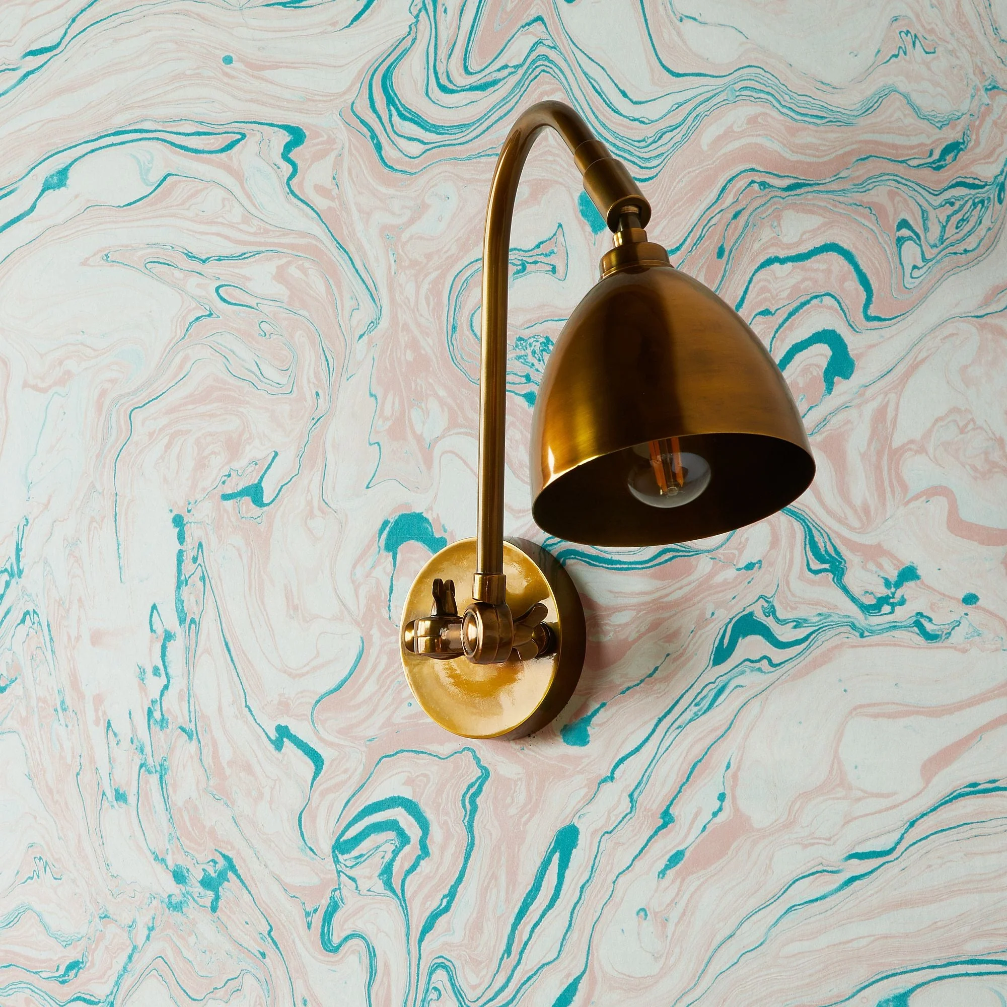 Jasmine Wall Light in Antiqued Brass - Image 3