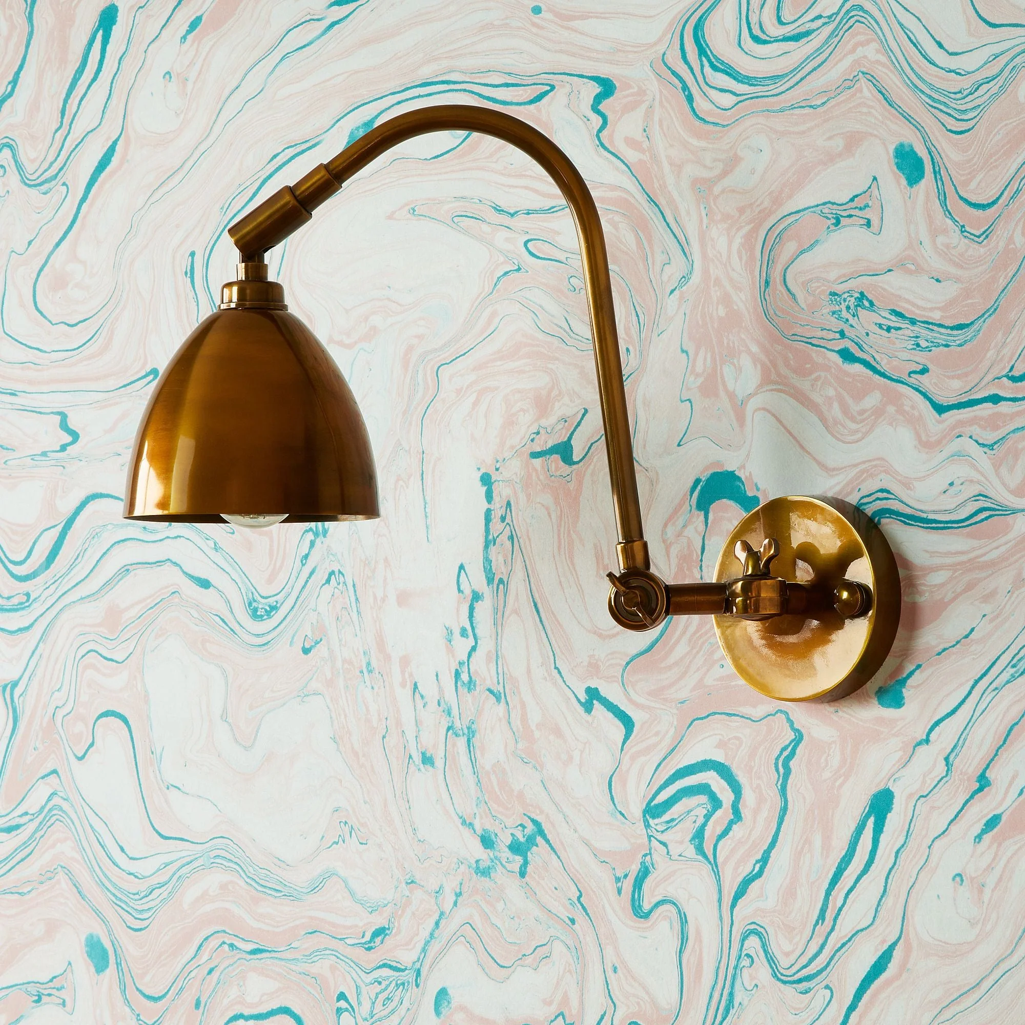 Jasmine Wall Light in Antiqued Brass - Image 4