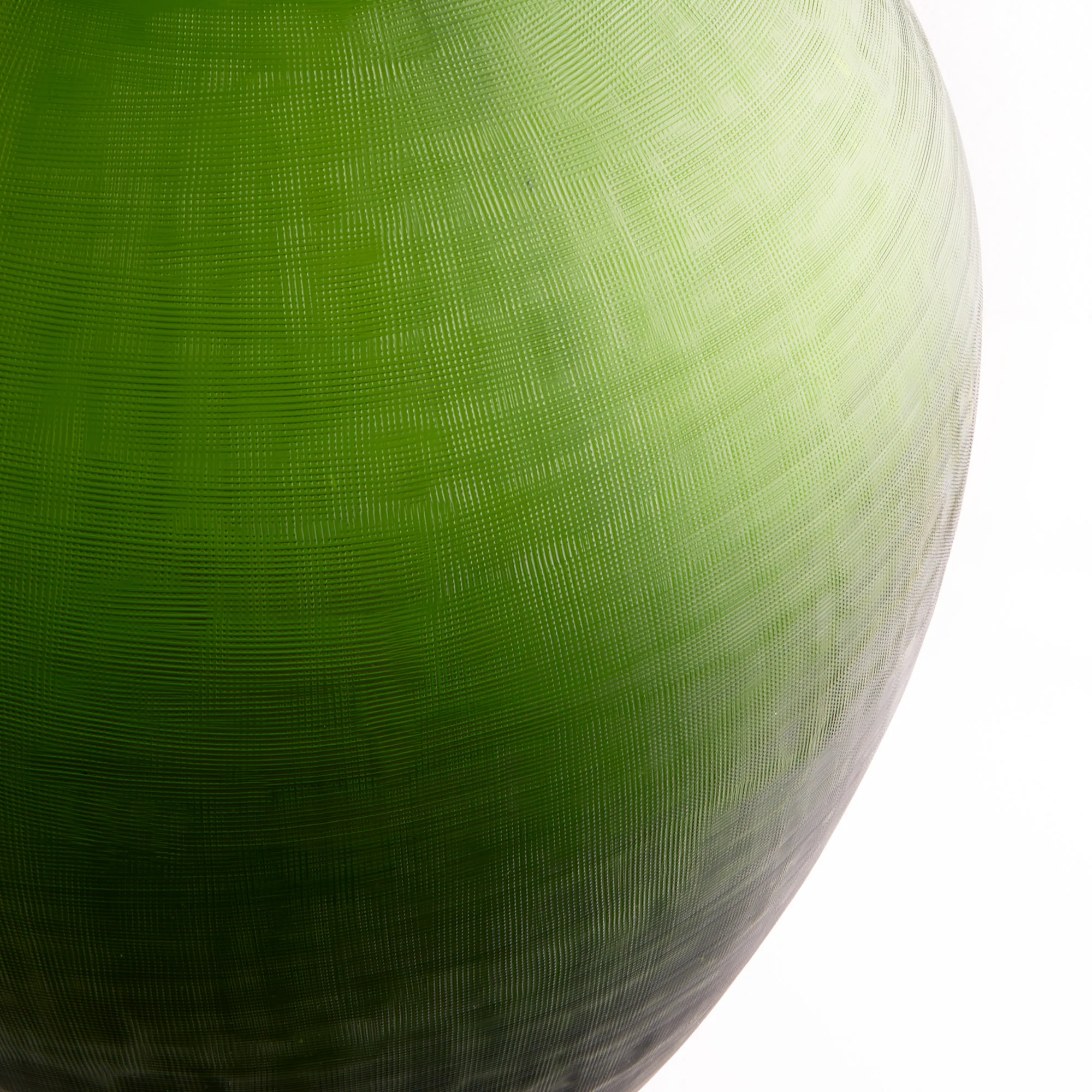 Jeanne table lamp in etched green glass - Image 4
