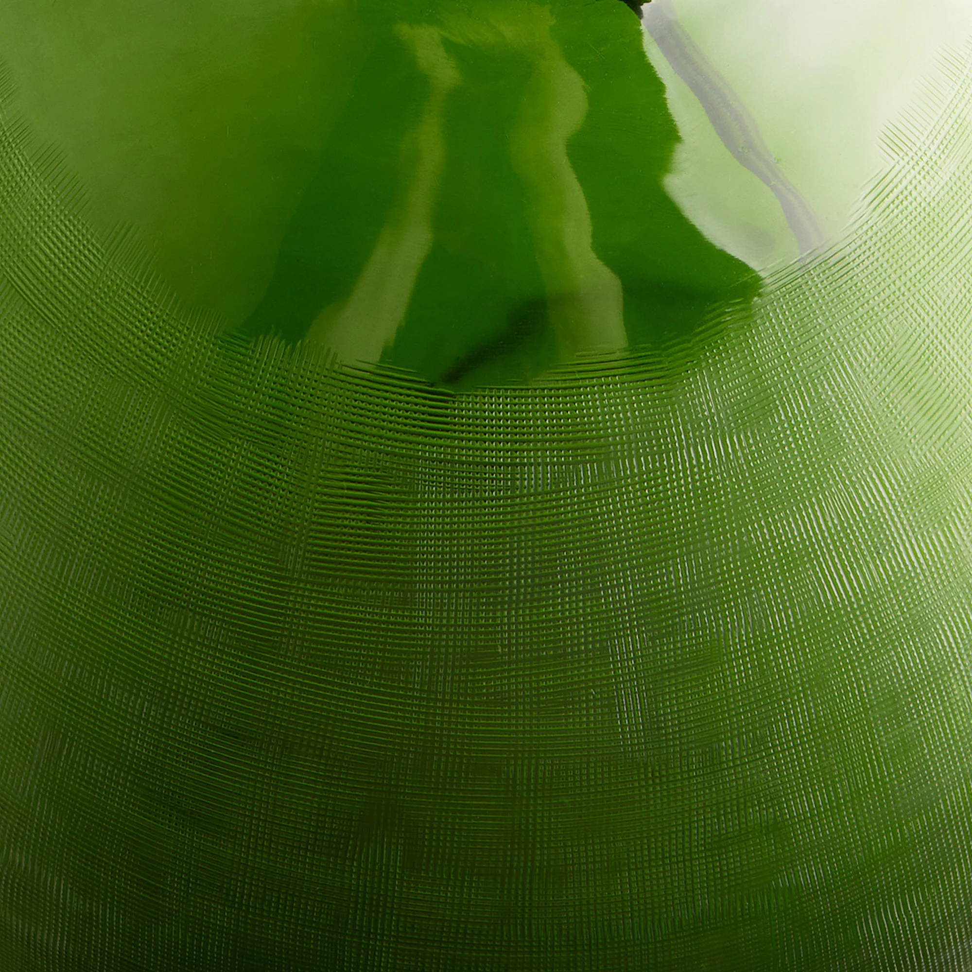 Jeanne table lamp in etched green glass - Image 6