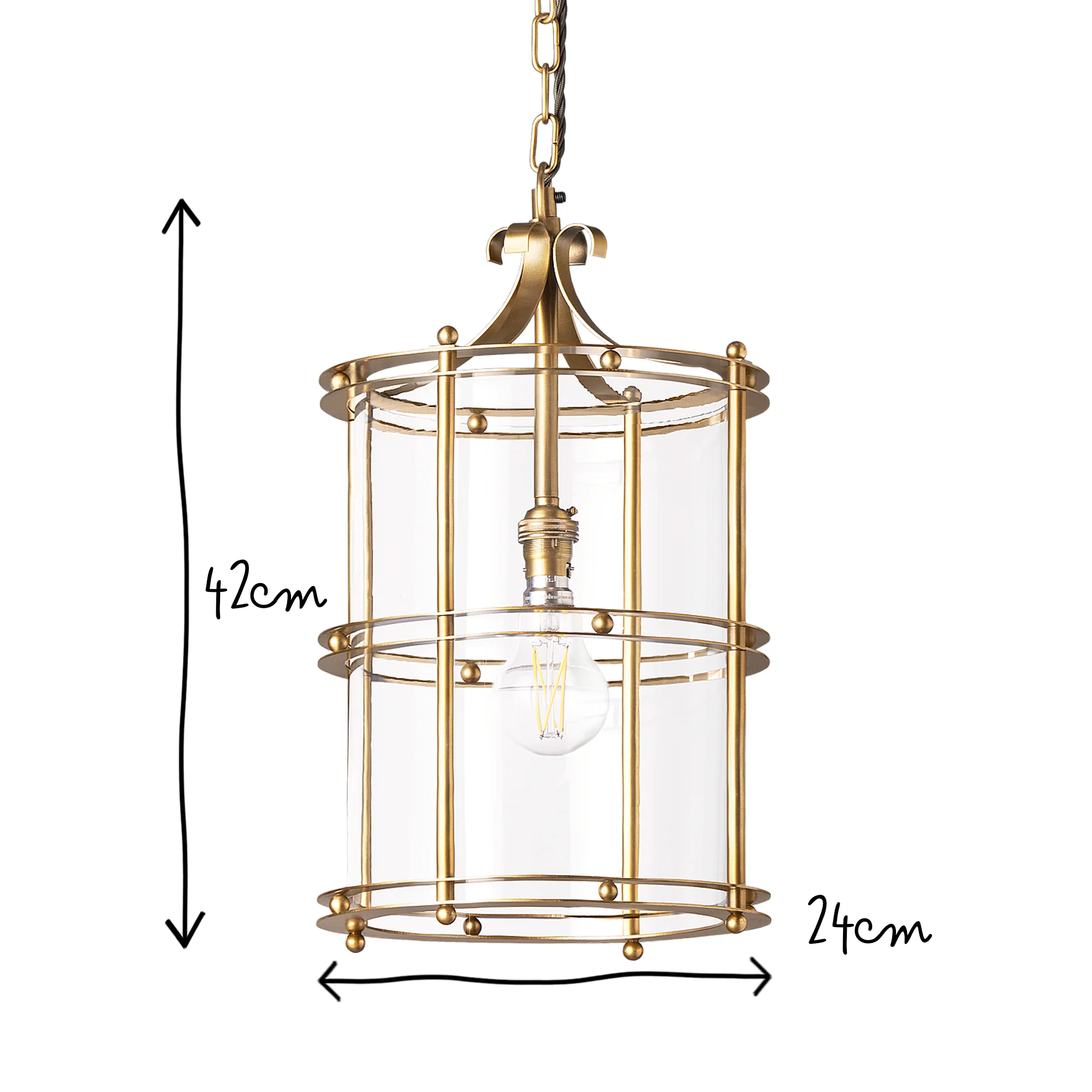 Jupiter lantern in antique brass - Image 10