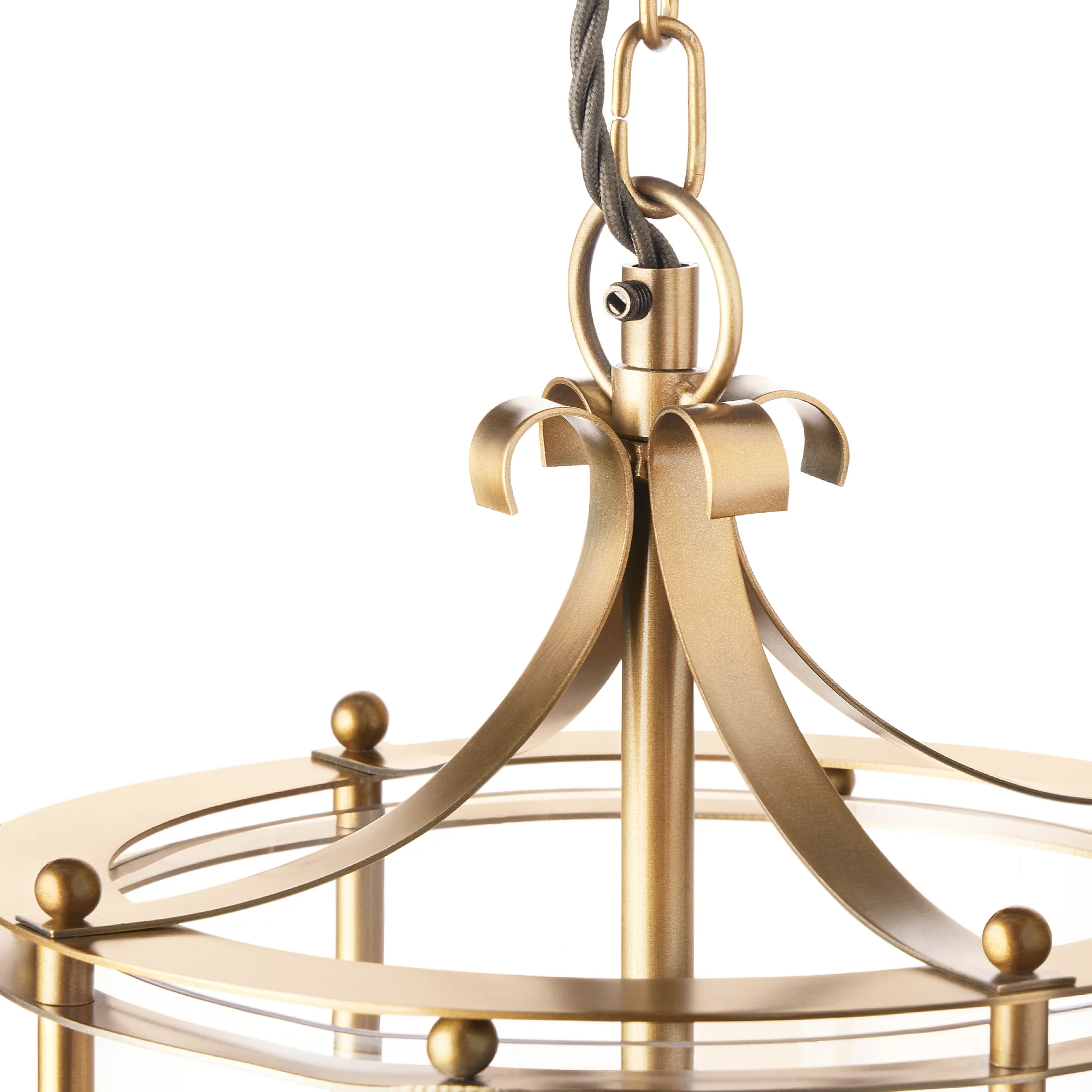 Jupiter lantern in antique brass - Image 3