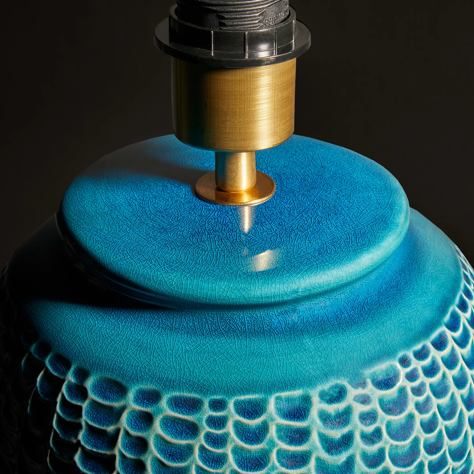 Kaa table lamp in blue - Image 3