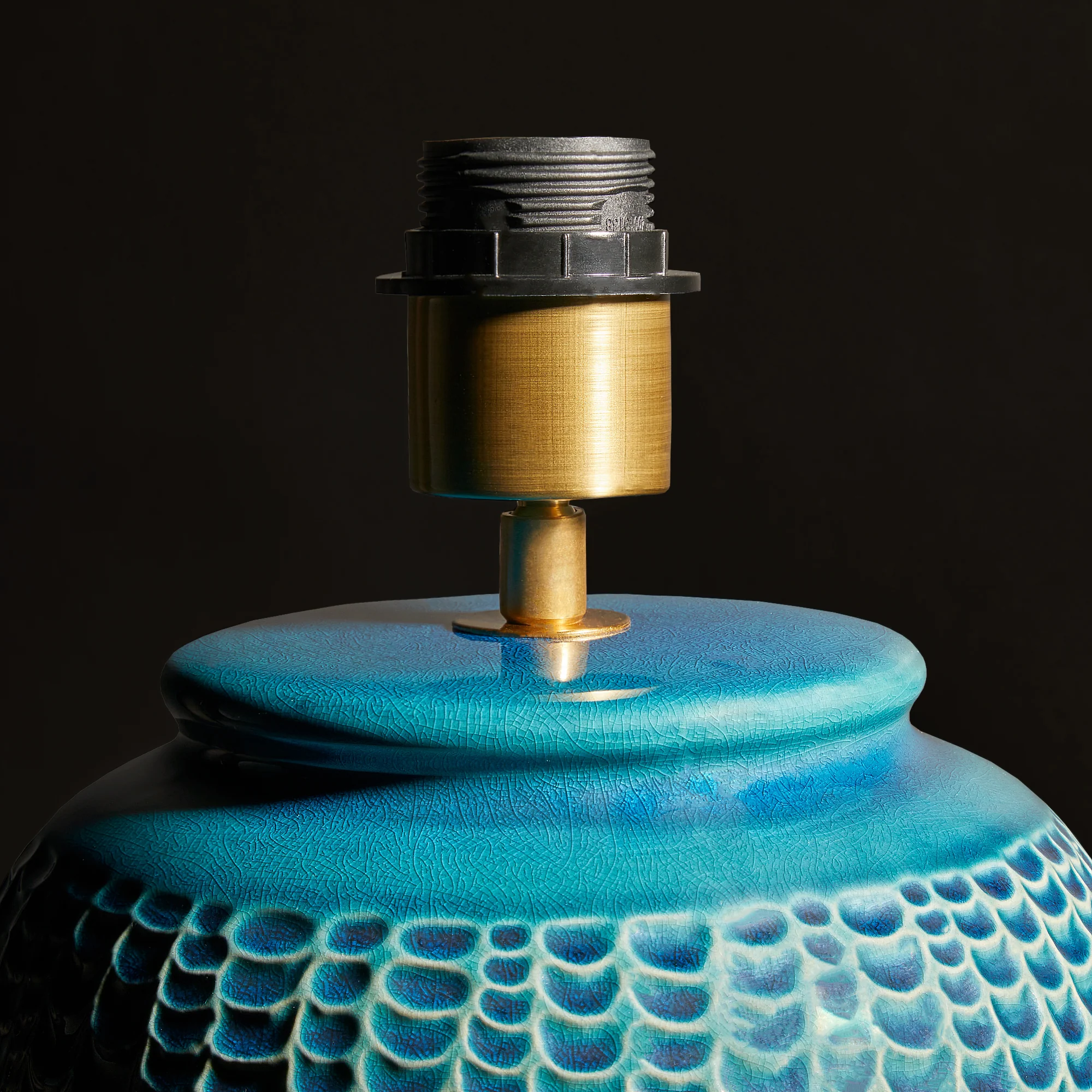 Kaa table lamp in blue - Image 6