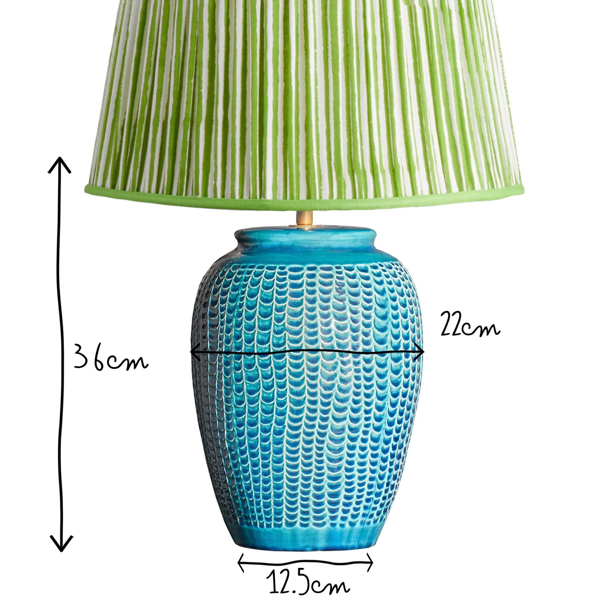 Kaa table lamp in blue - Image 8