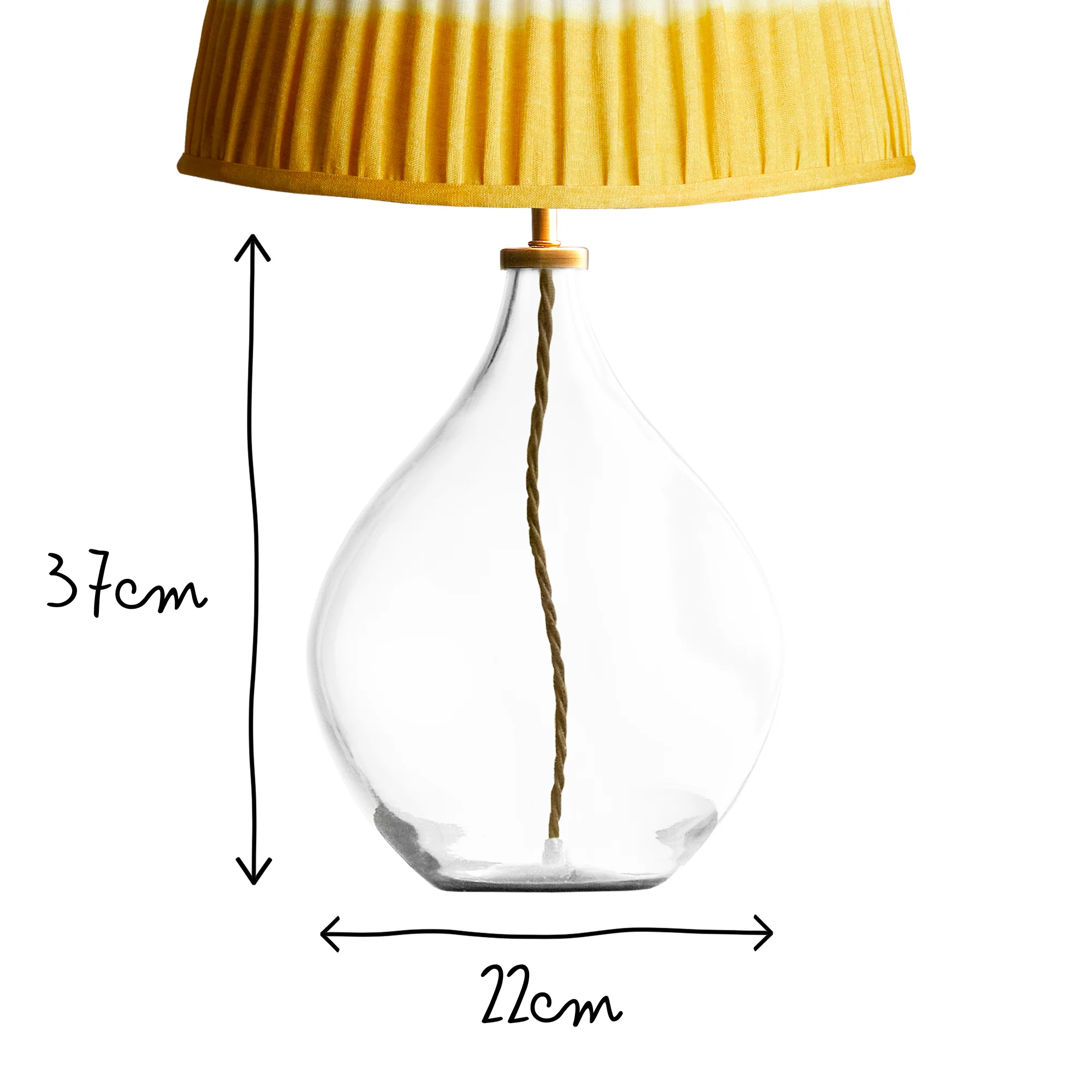 Kardish table lamp in clear glass - Image 7