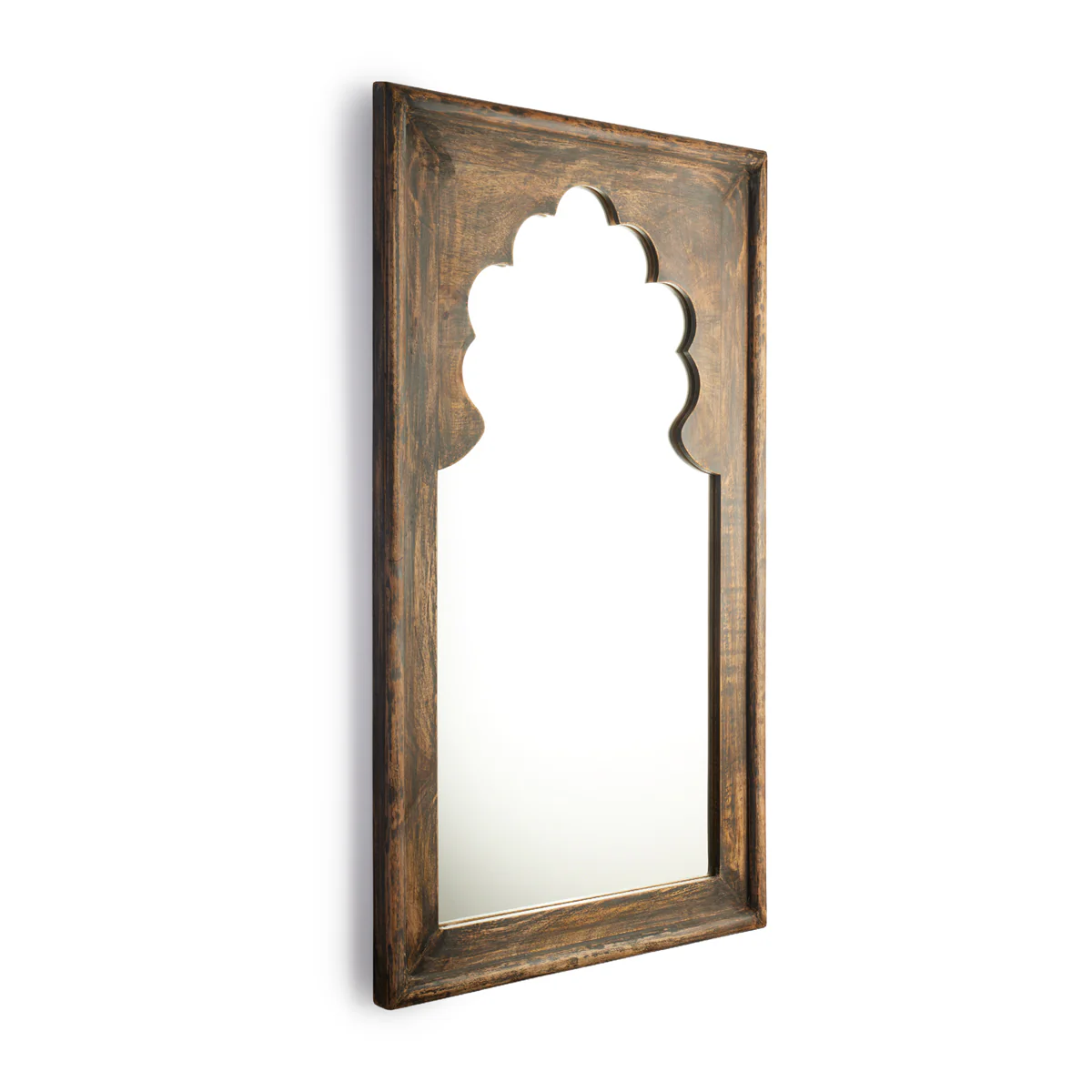 Kareng mirror in aged wood - Image 4