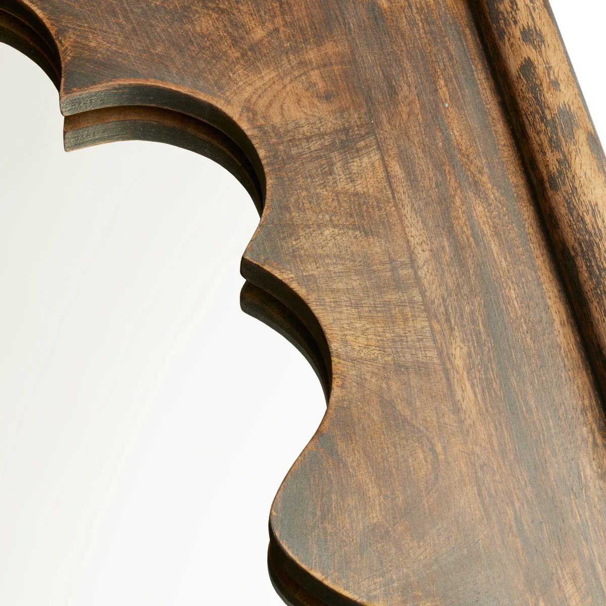 Kareng mirror in aged wood - Image 8