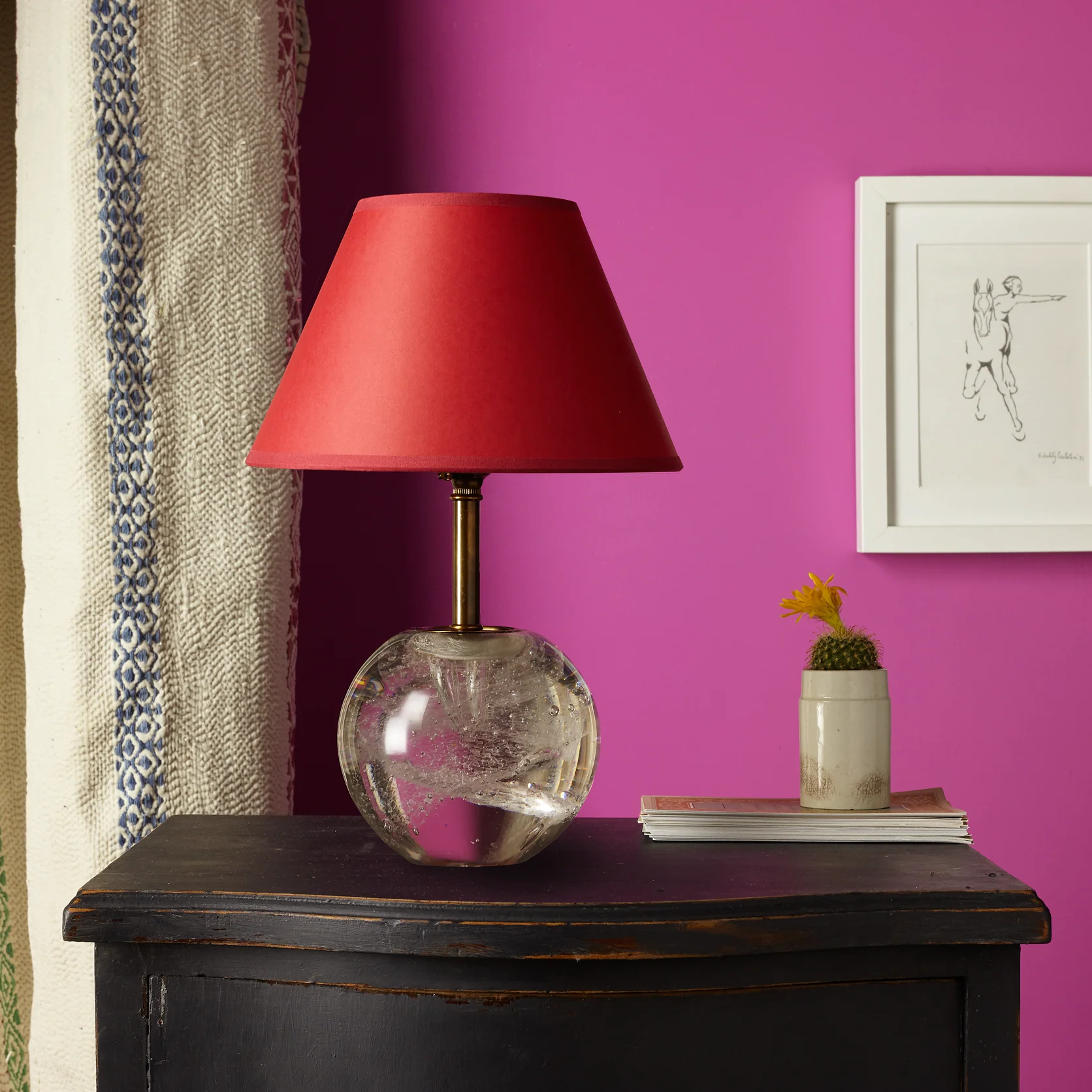 Katherine table lamp in clear blown glass - Image 3