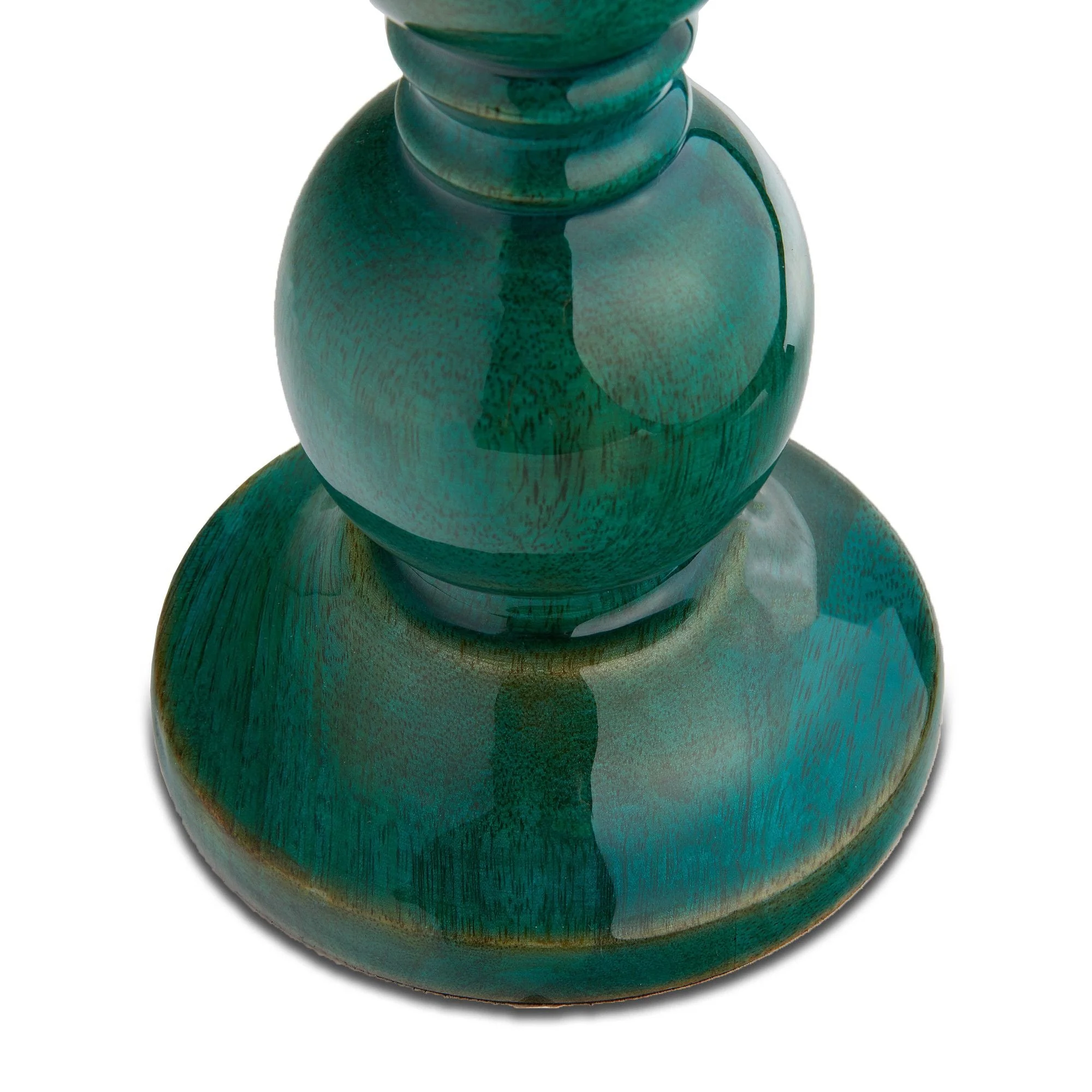 Kelpie table lamp in turquoise lacquered wood - Image 7